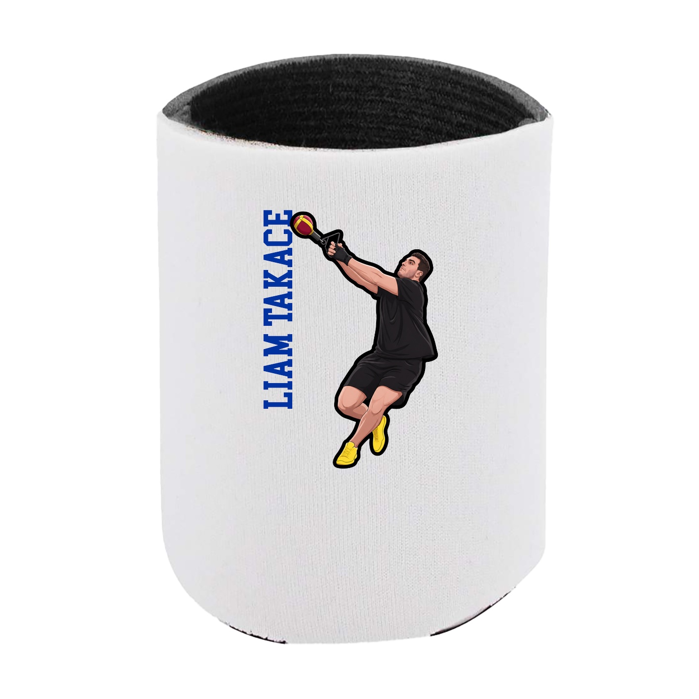 Can Holder — Name Vertical in White