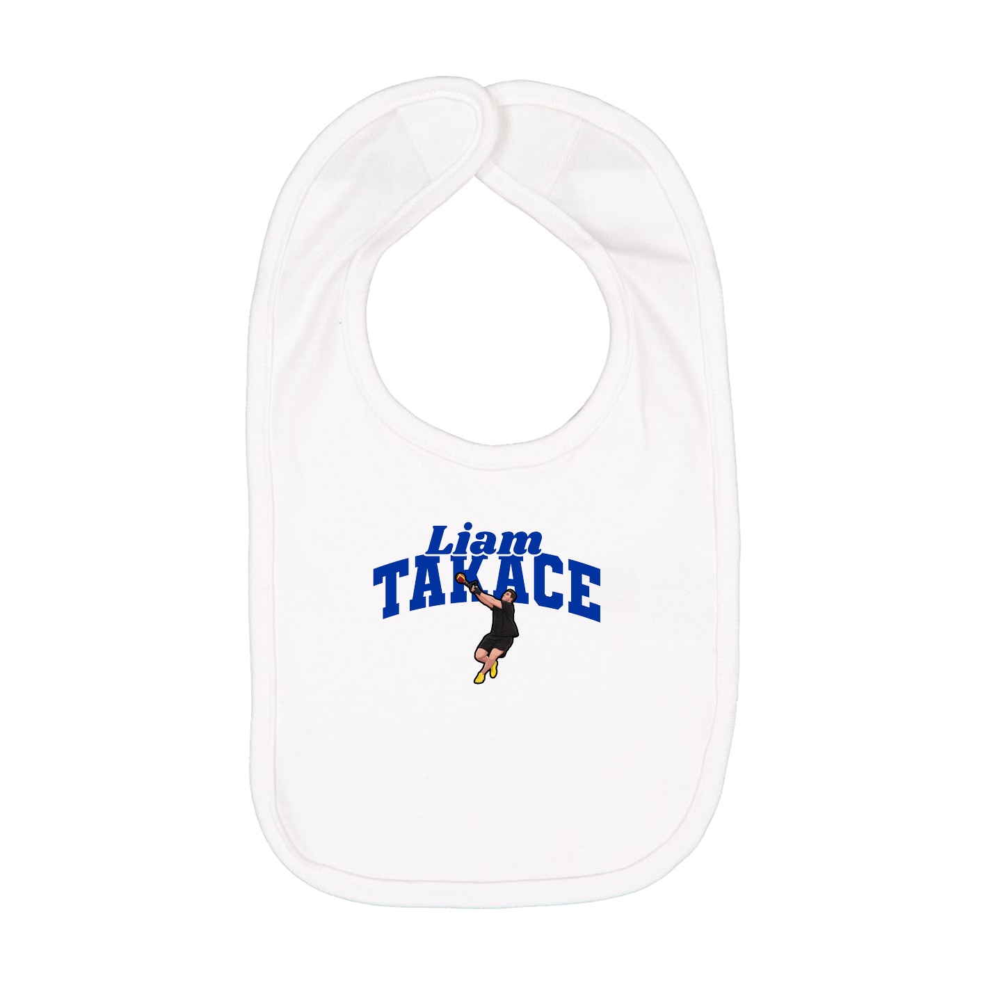 Infant Bib — Signature Arch in White