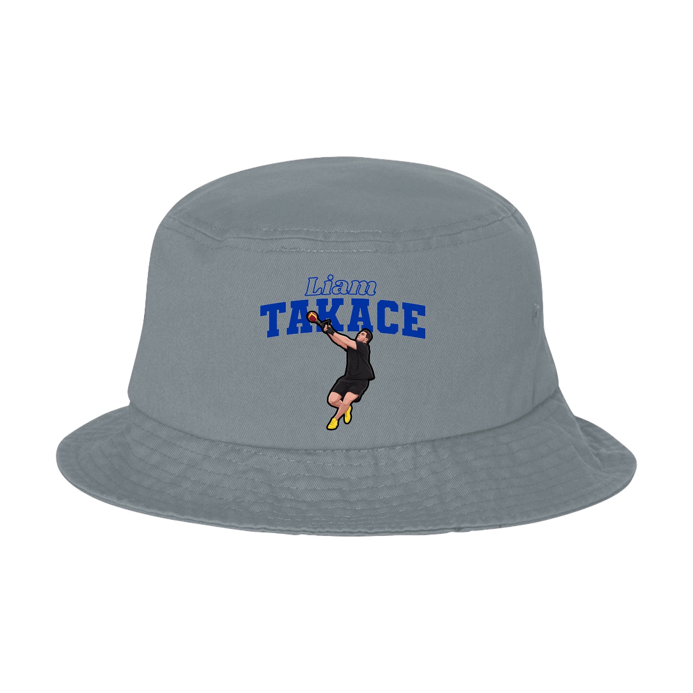 Bucket Cap — Name Arch in Grey