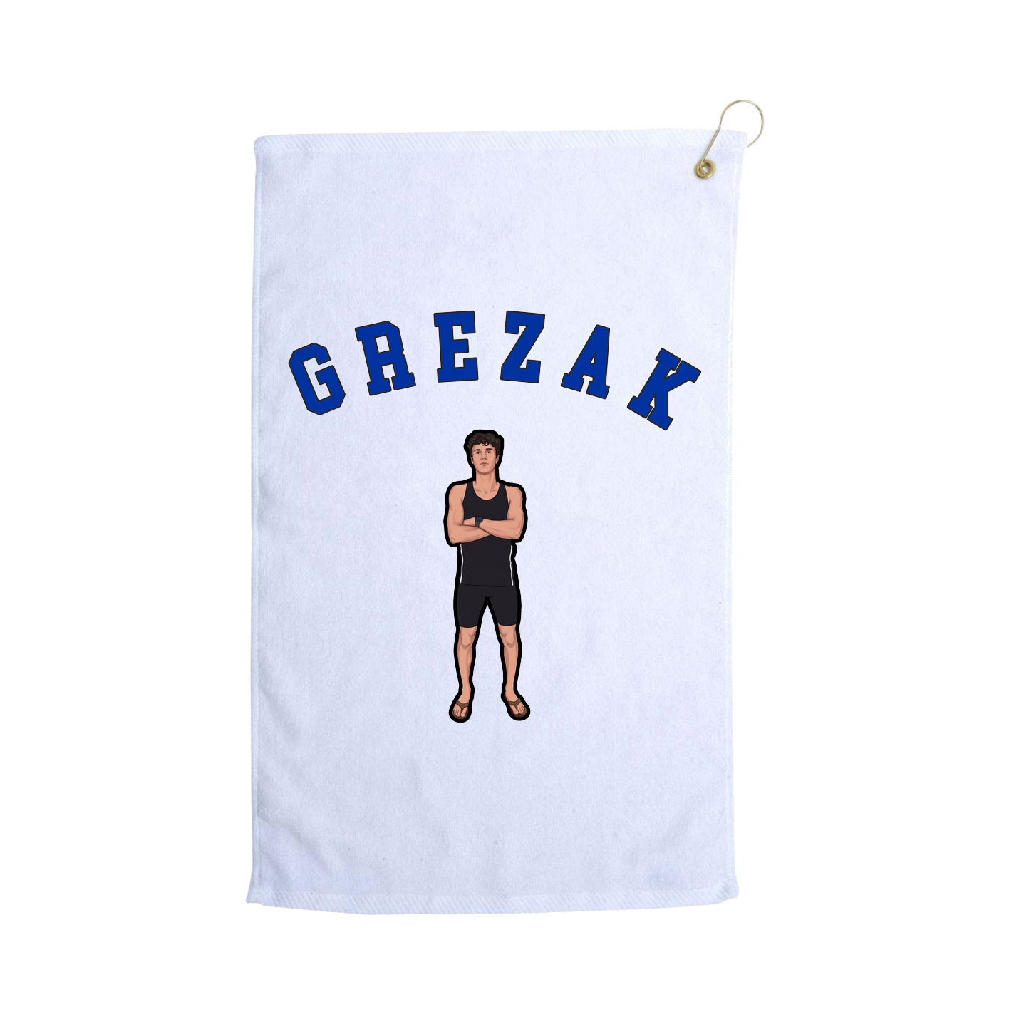 Golf Towel — Shirsey Arch in White