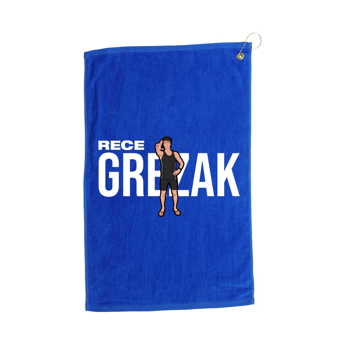 Golf Towel — Player Name in Royal