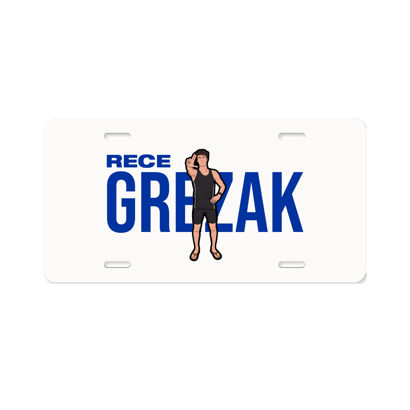 License Plate — Player Name in Classic