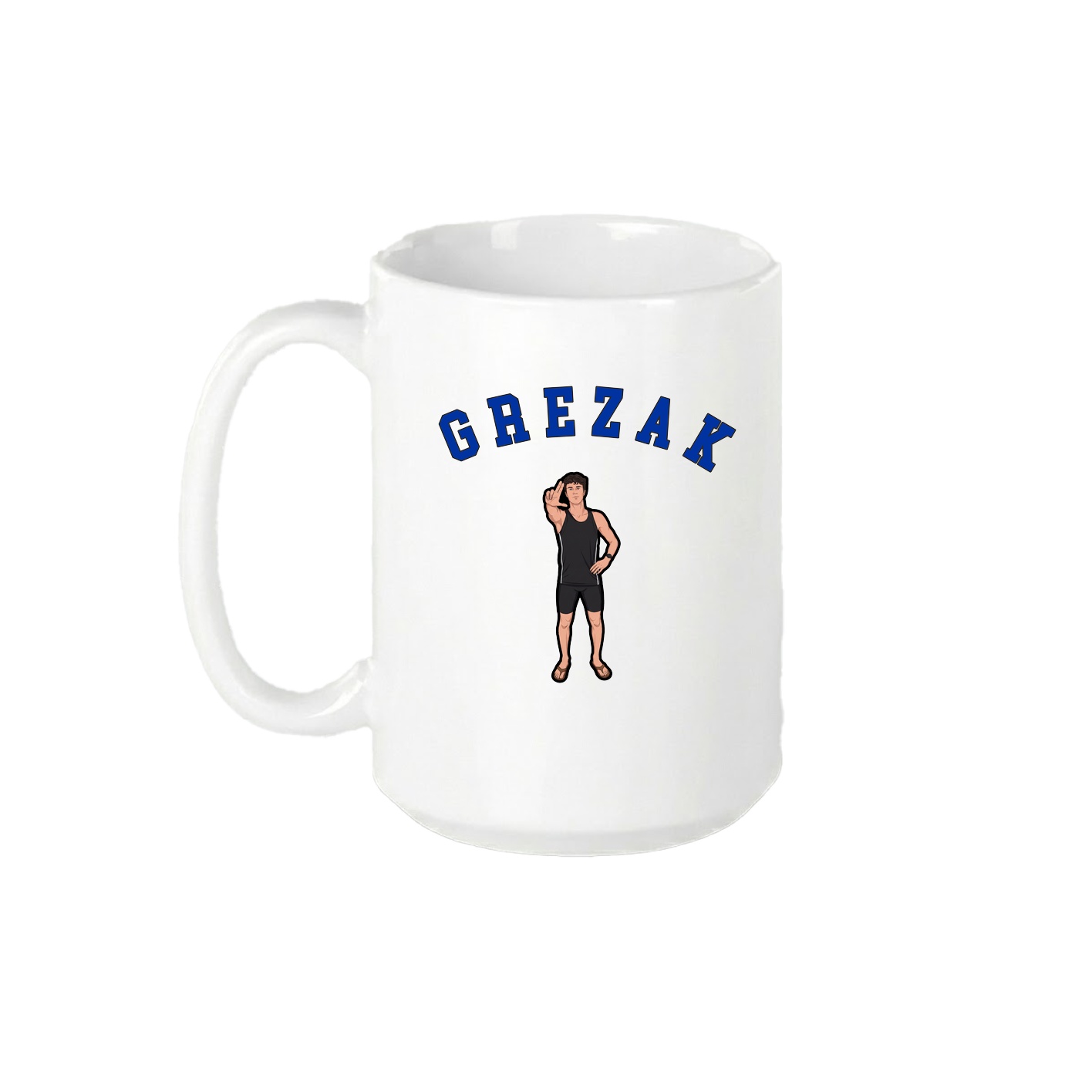 15oz Coffee Mug — Shirsey Arch in White