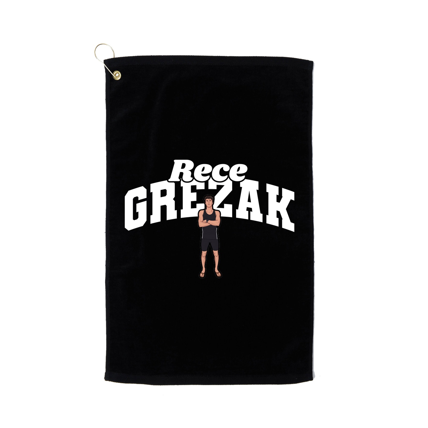 Golf Towel — Signature Arch in Black