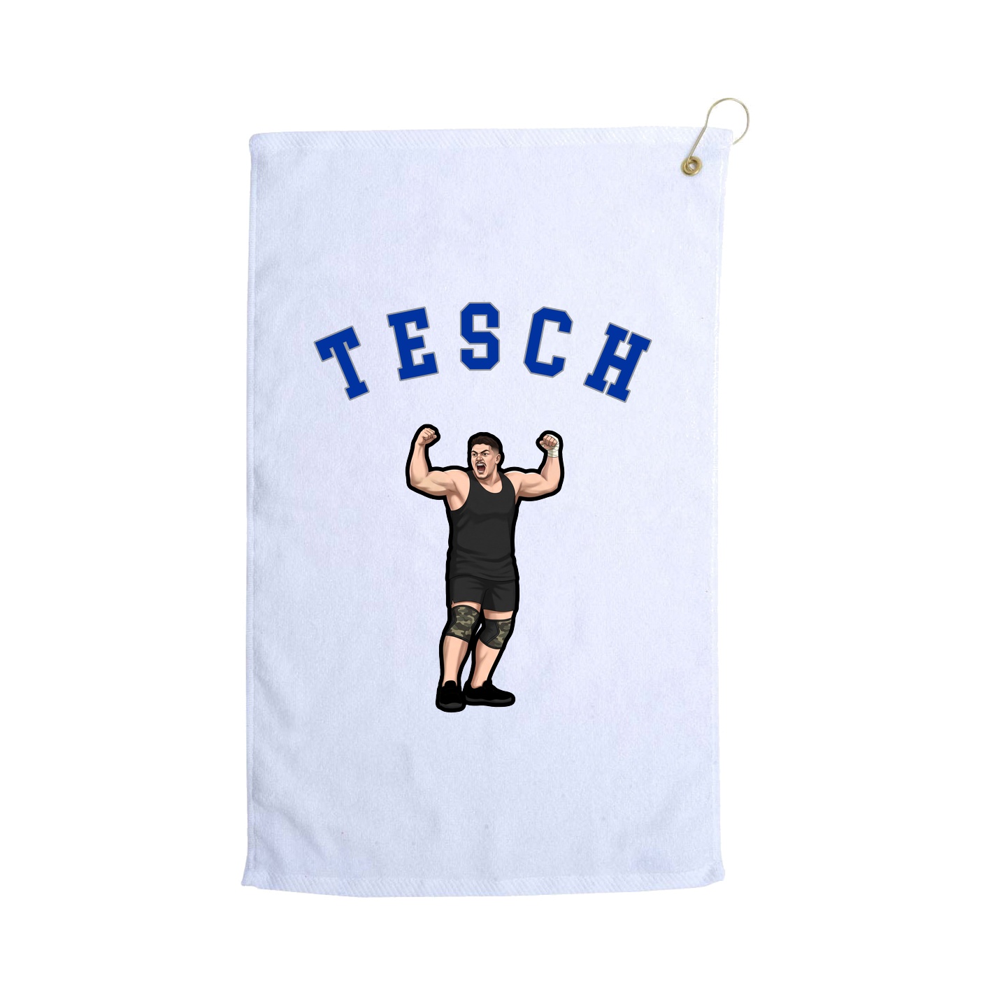 Golf Towel — Shirsey Arch in White