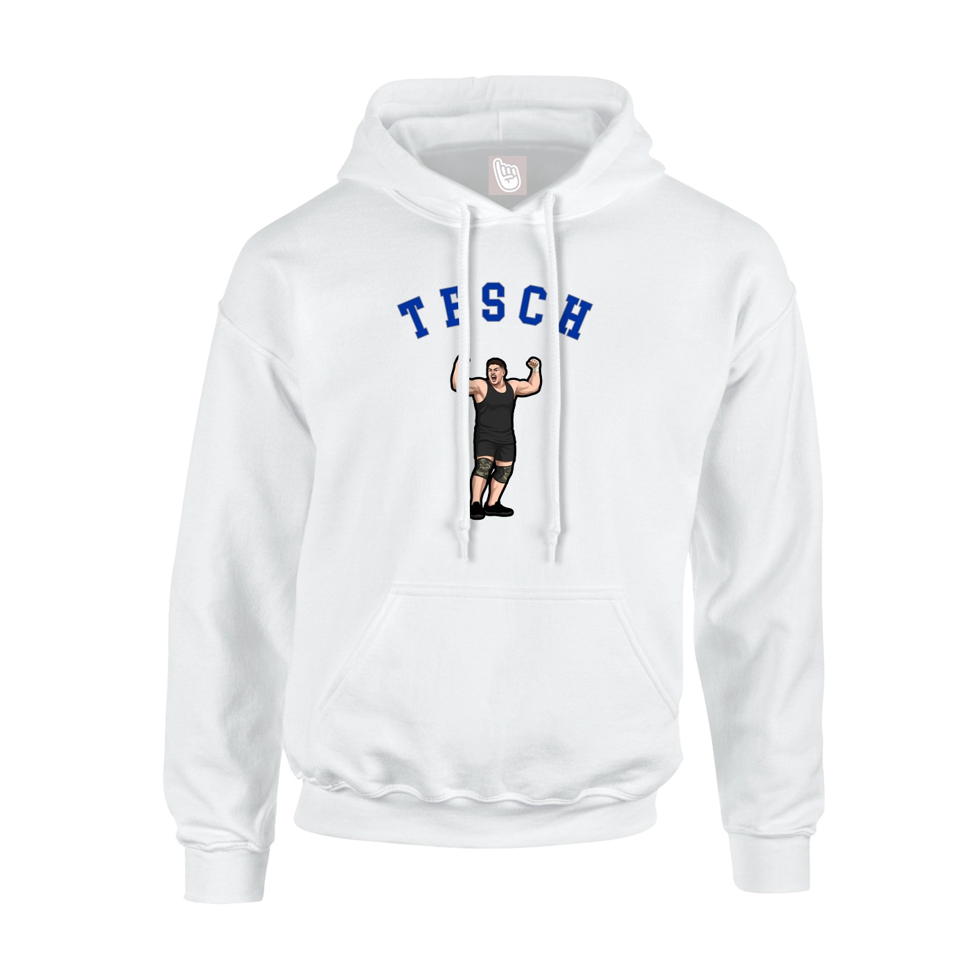 Youth Hoodie — Shirsey Arch in White