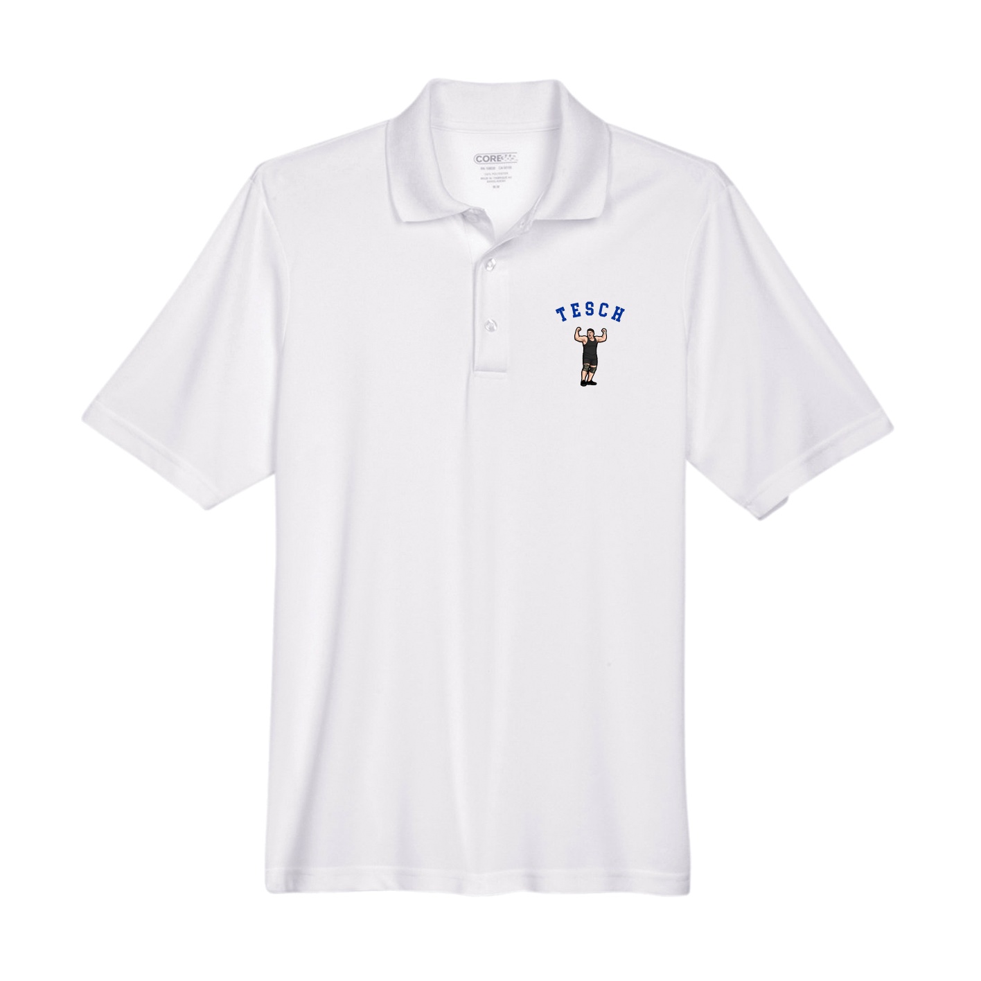 Performance Polo — Shirsey Arch in White