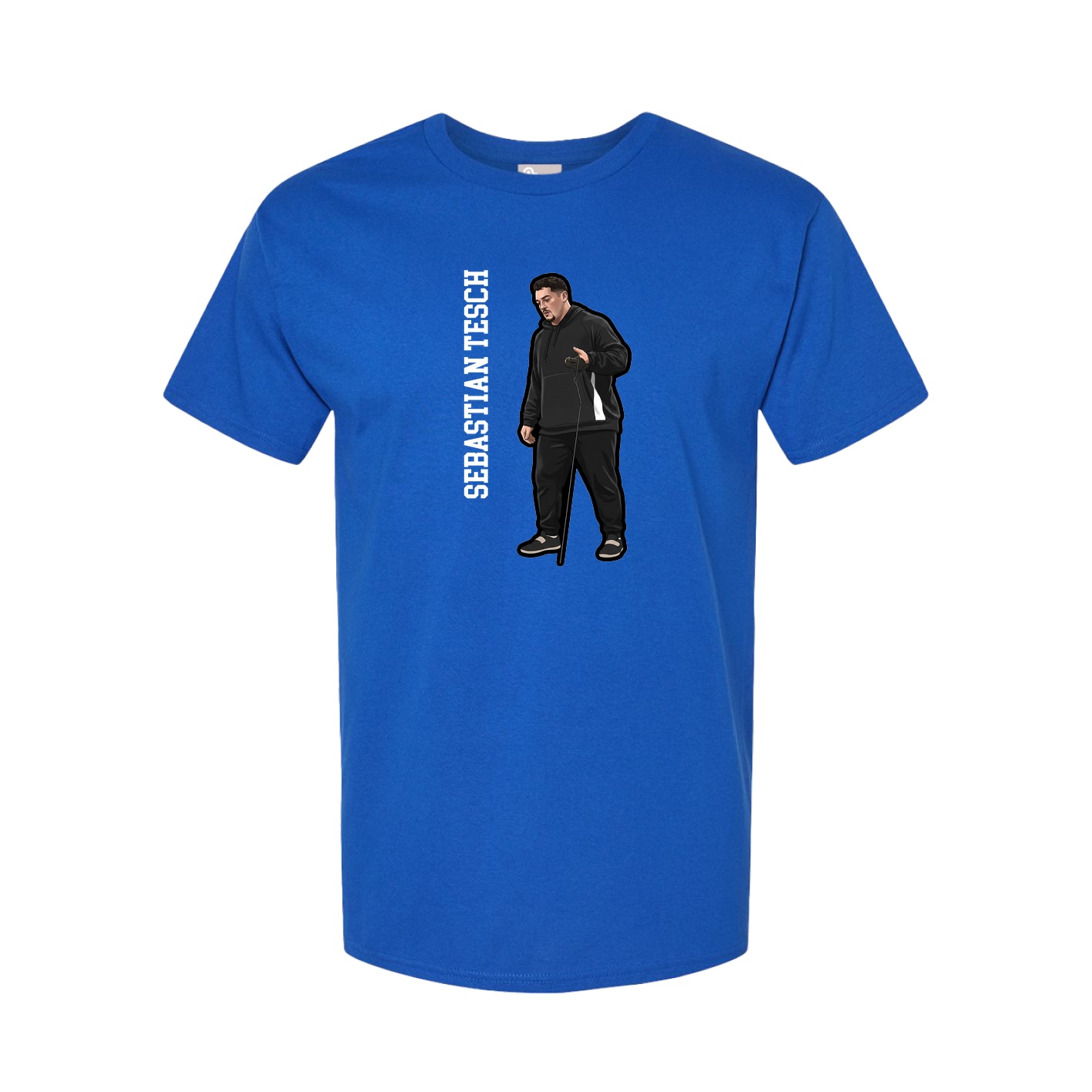 Tee — Name Vertical in Royal