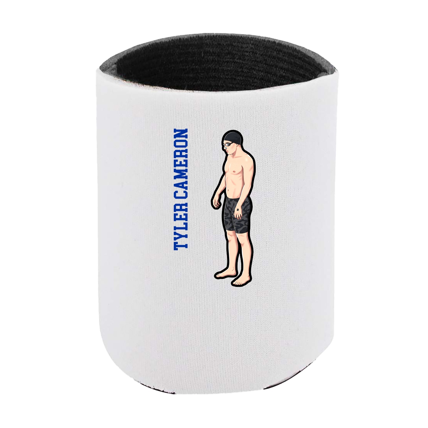 Can Holder — Name Vertical in White