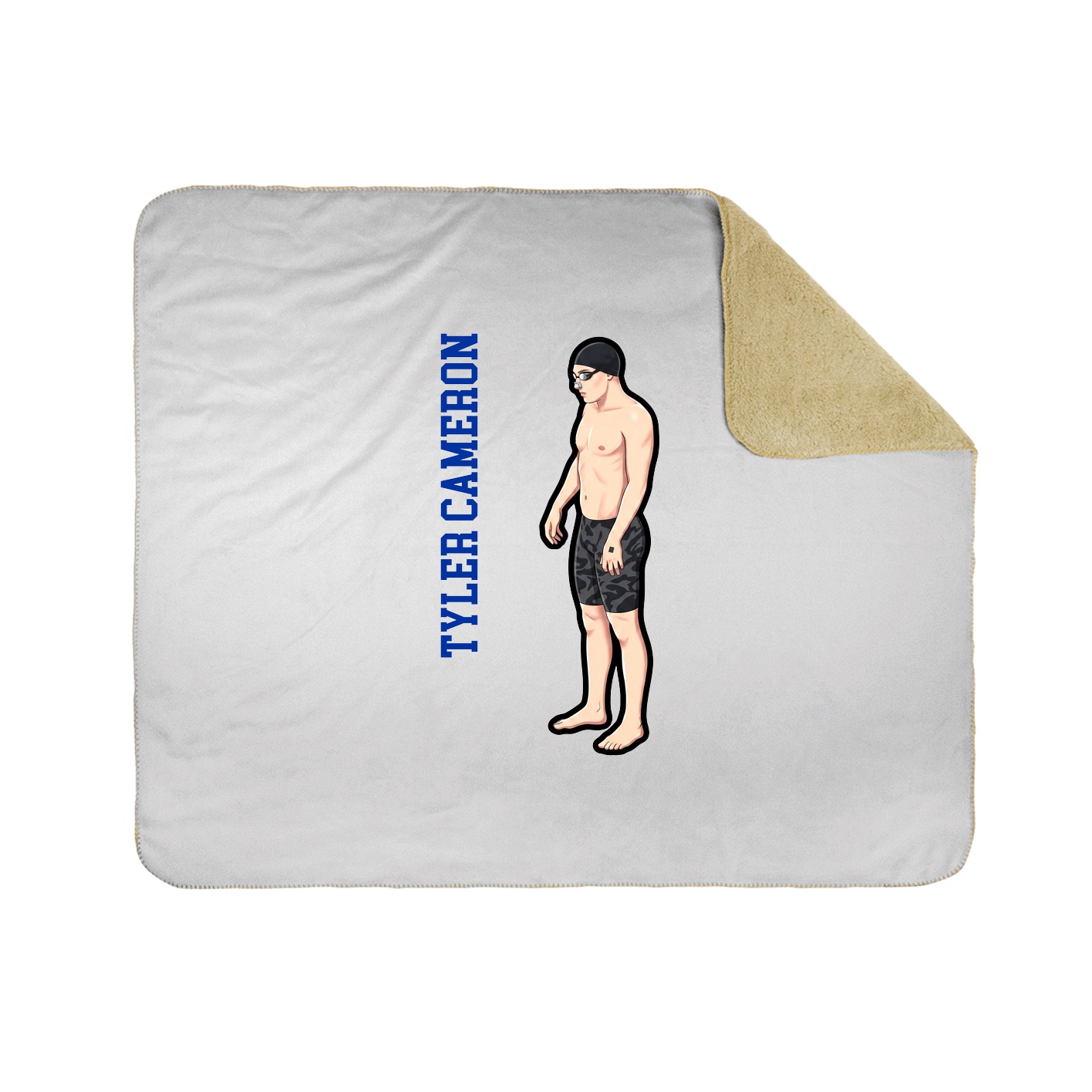 50x60 Sherpa Lined Throw Blanket