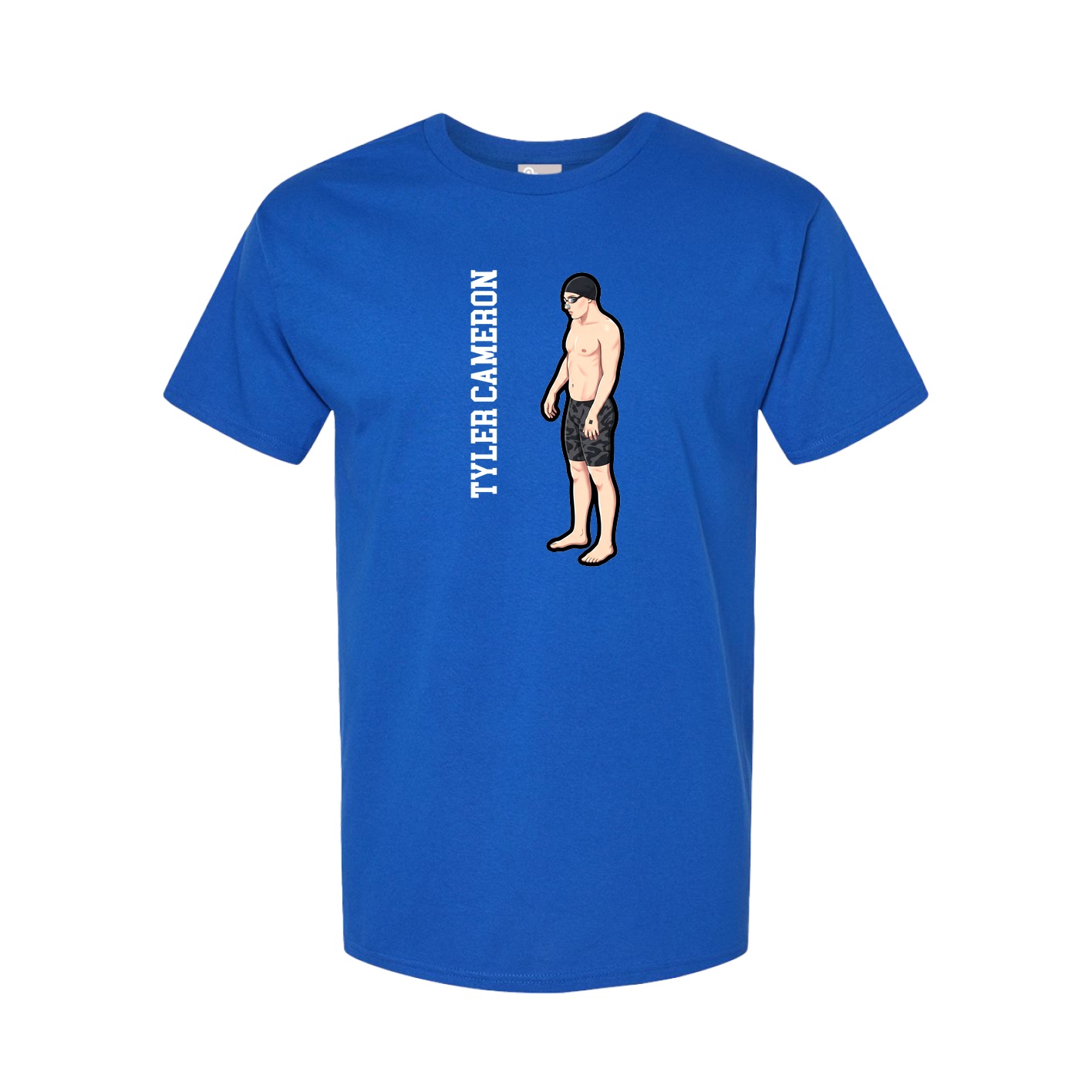 Tee — Name Vertical in Royal