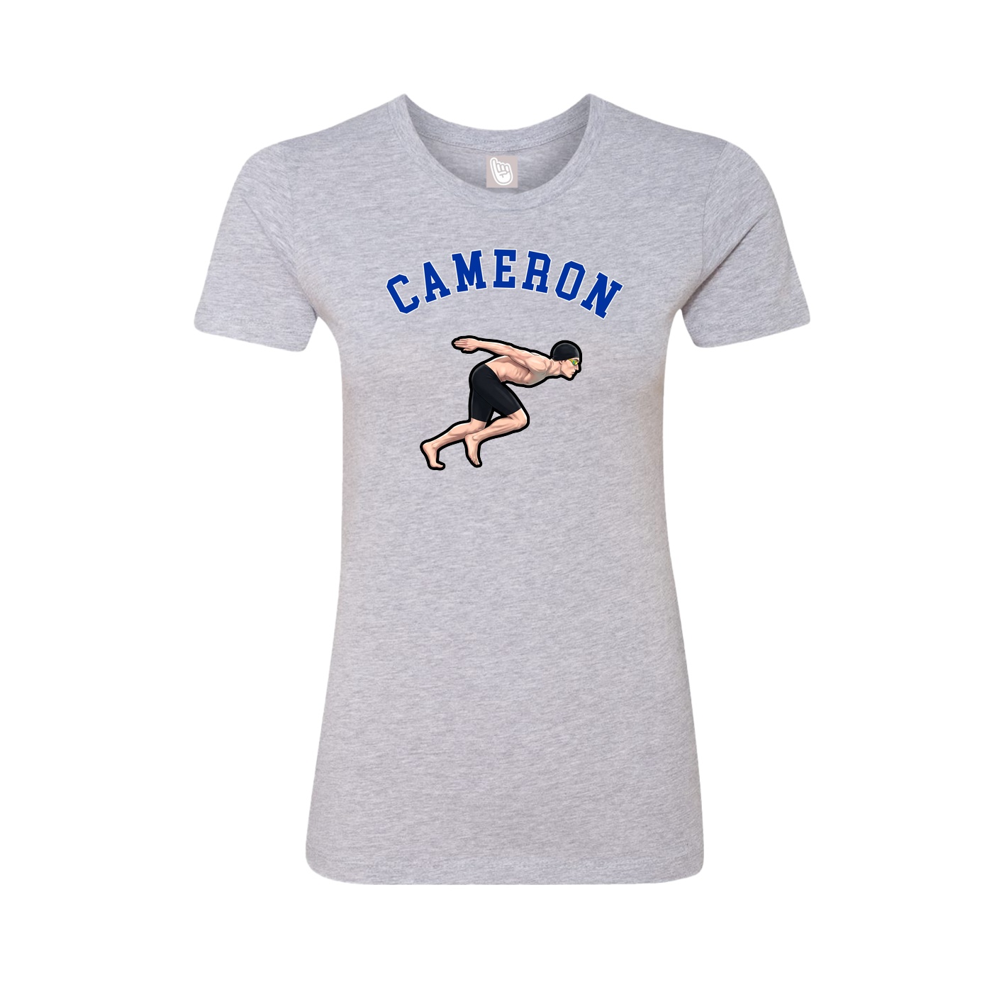 Fitted Women's Tee — Shirsey Arch in Grey