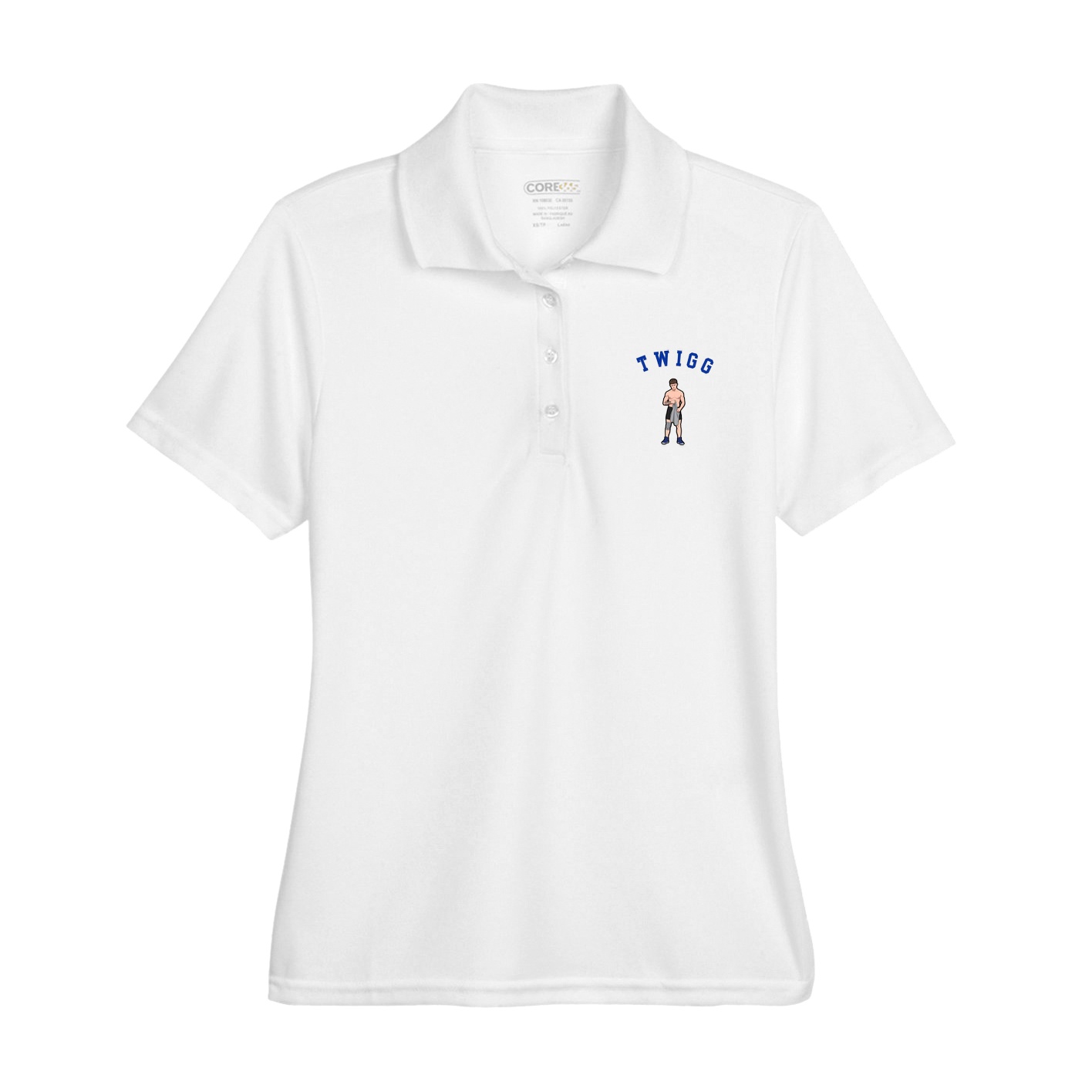 Womens Performance Polo — Shirsey Arch in White