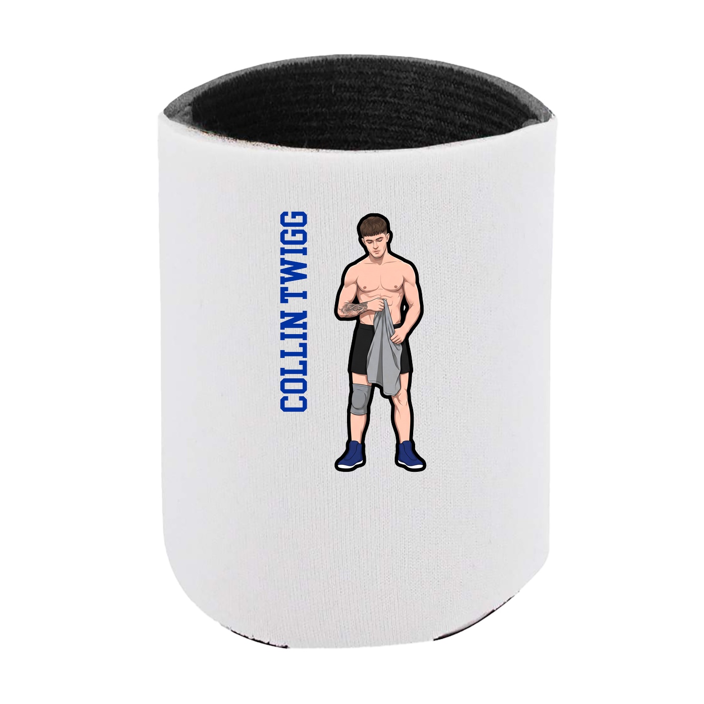 Can Holder — Name Vertical in White