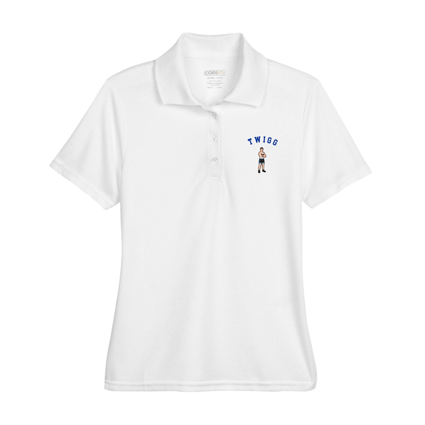 Womens Performance Polo — Shirsey Arch in White