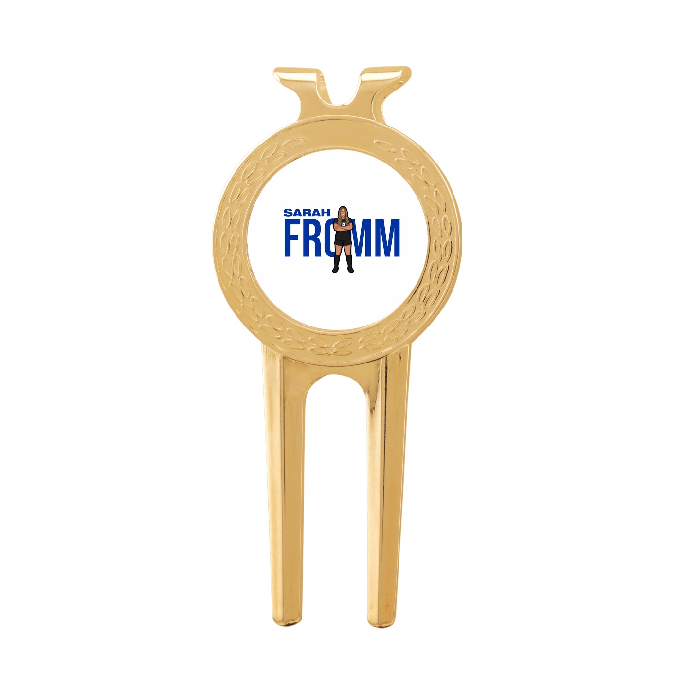 Divot Tool with Ball Marker — Player Name in Classic