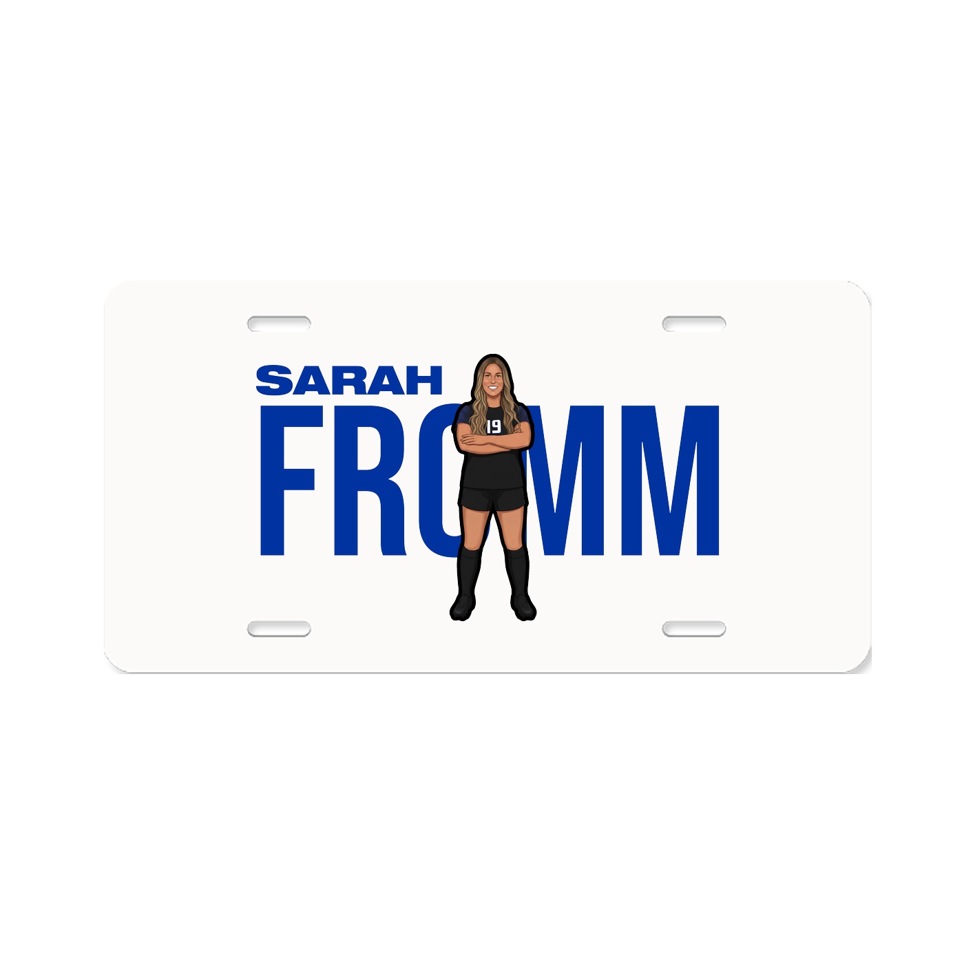 License Plate — Player Name in Classic