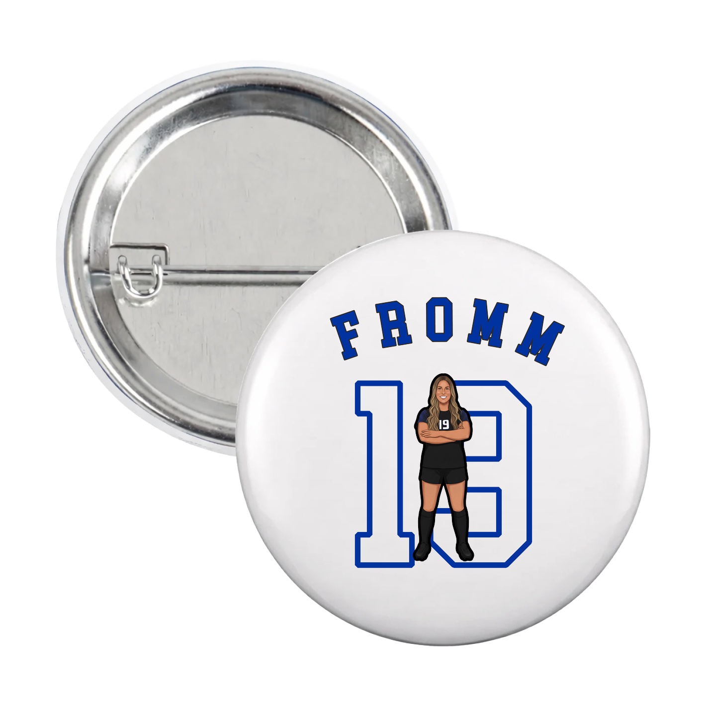 Game Day Button — Shirsey Arch in White