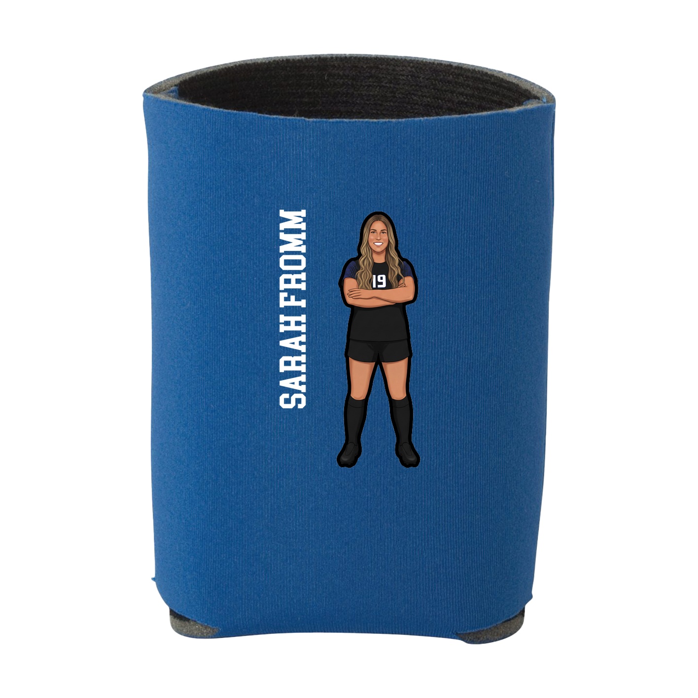 Can Holder — Name Vertical in Royal