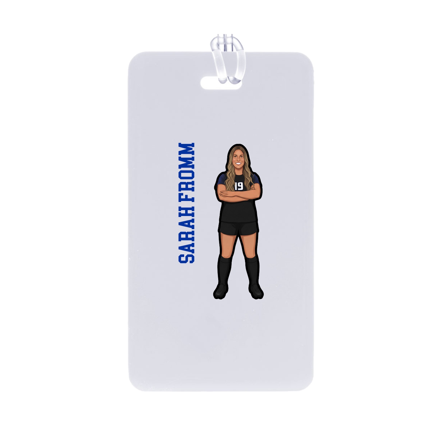 Bag Tag — Name Vertical in Classic