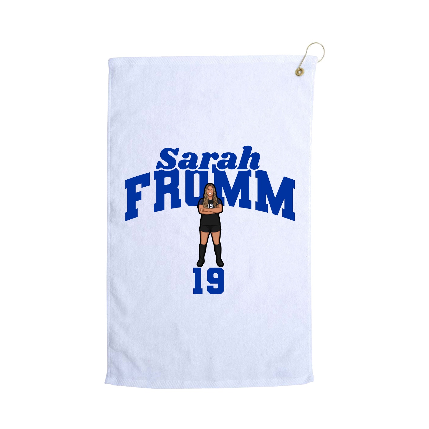 Golf Towel — Signature Arch in White