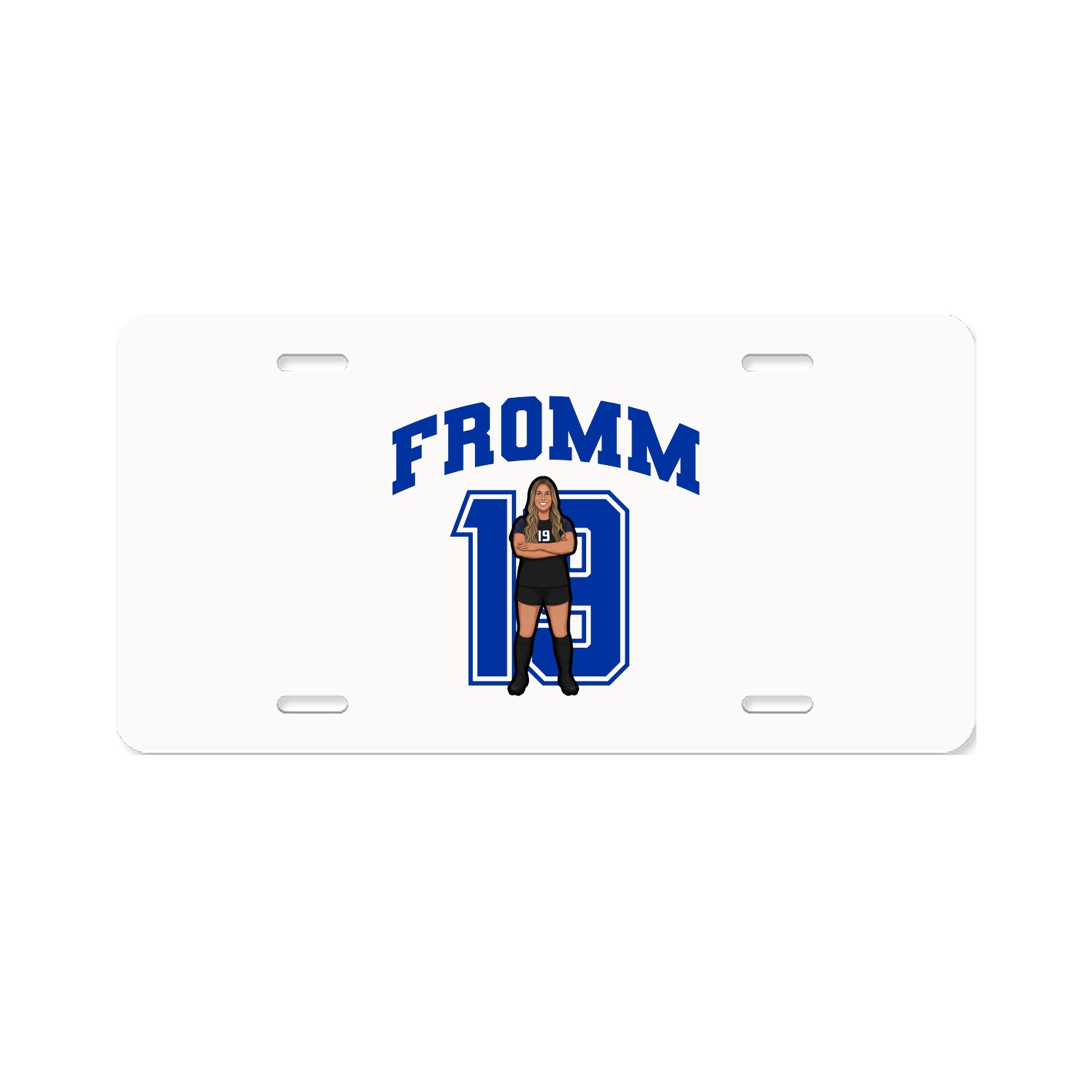 License Plate — Number in Classic