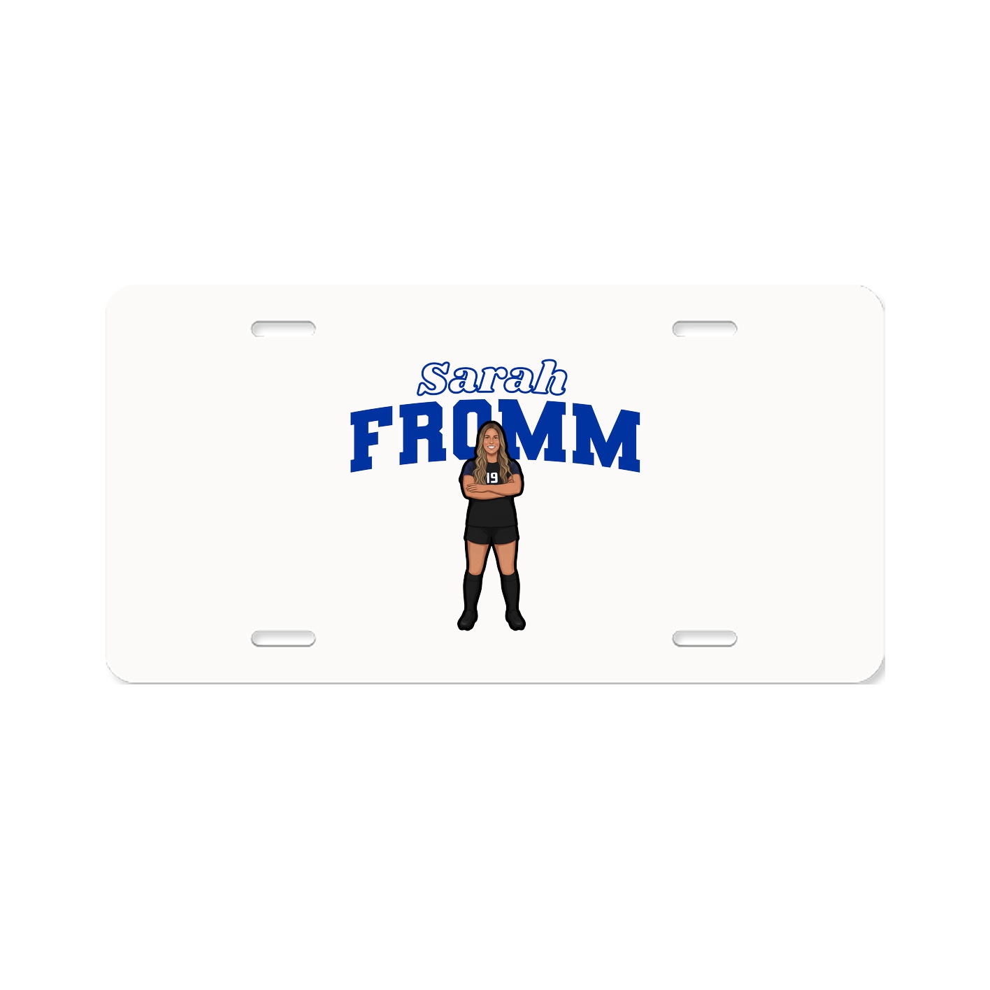 License Plate — Name Arch in Classic