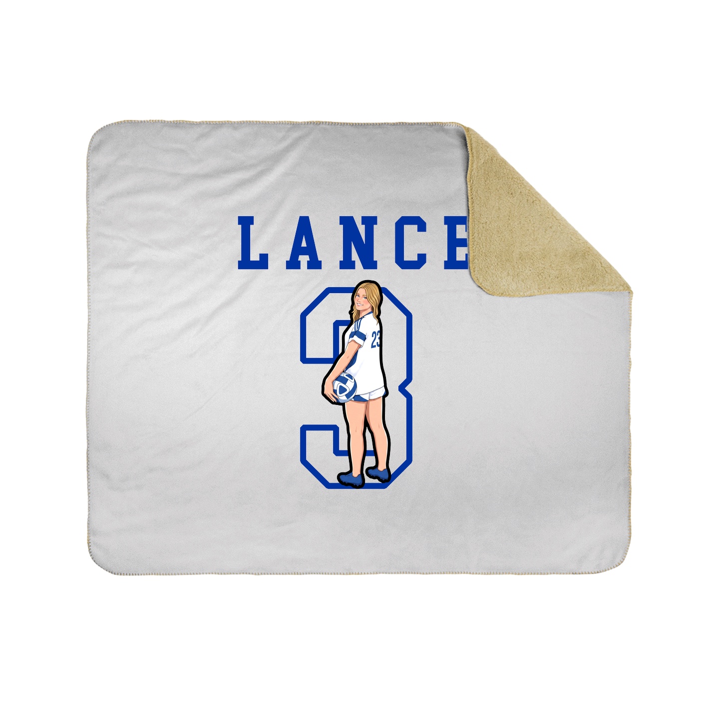 Throw Blanket — Shirsey in White