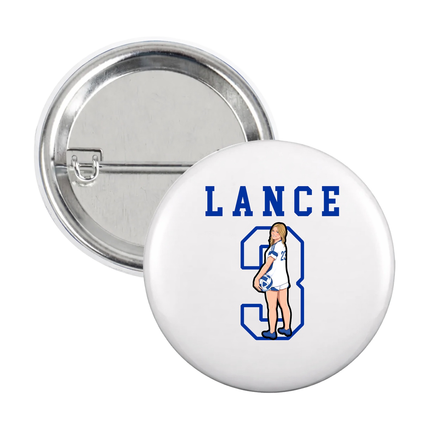 Game Day Button — Shirsey in White