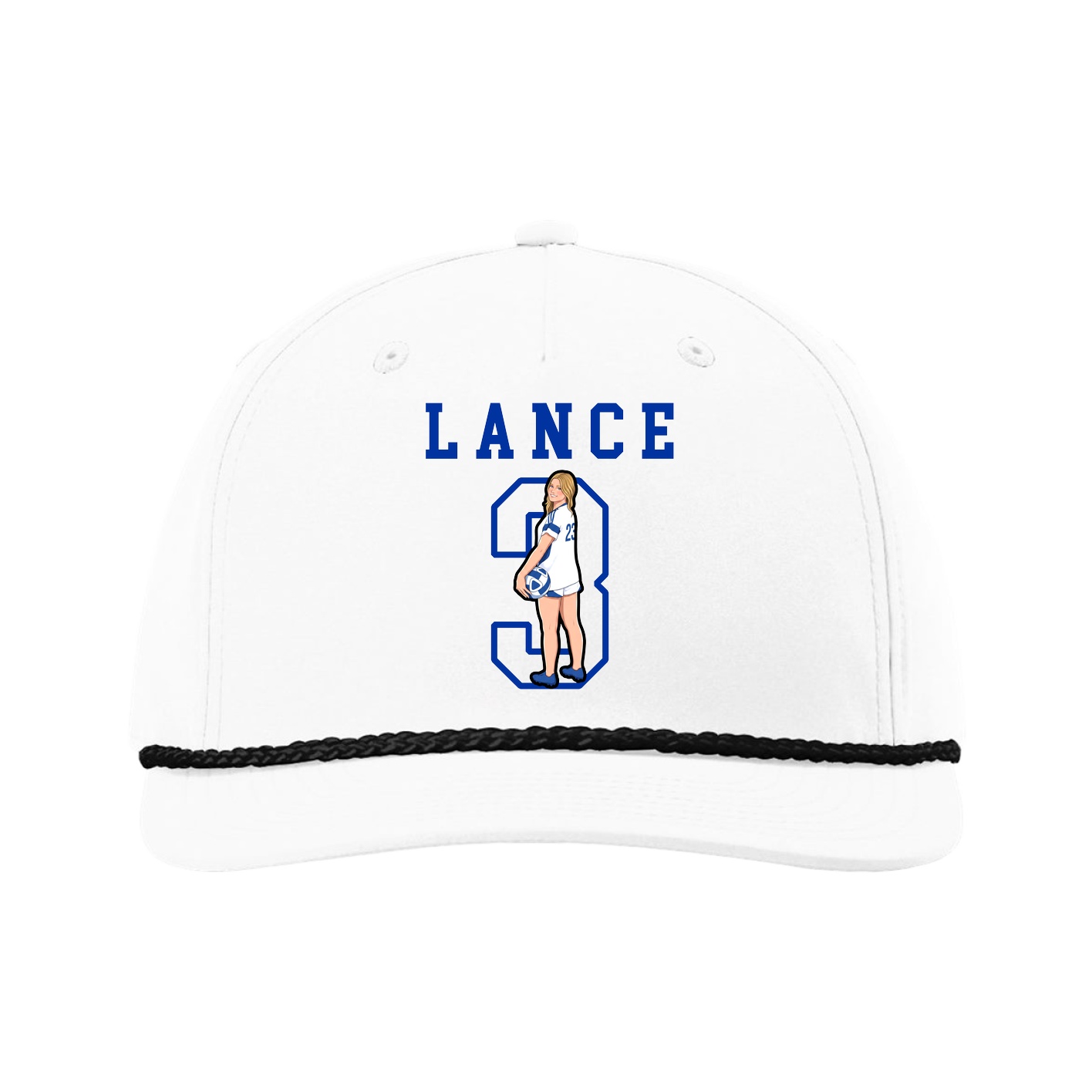 Five-Panel Classic Rope Cap — Shirsey in White