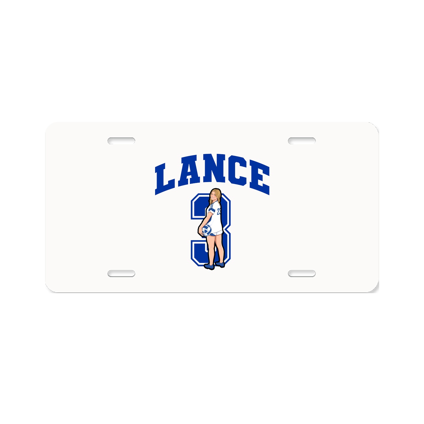 License Plate — Number in Classic