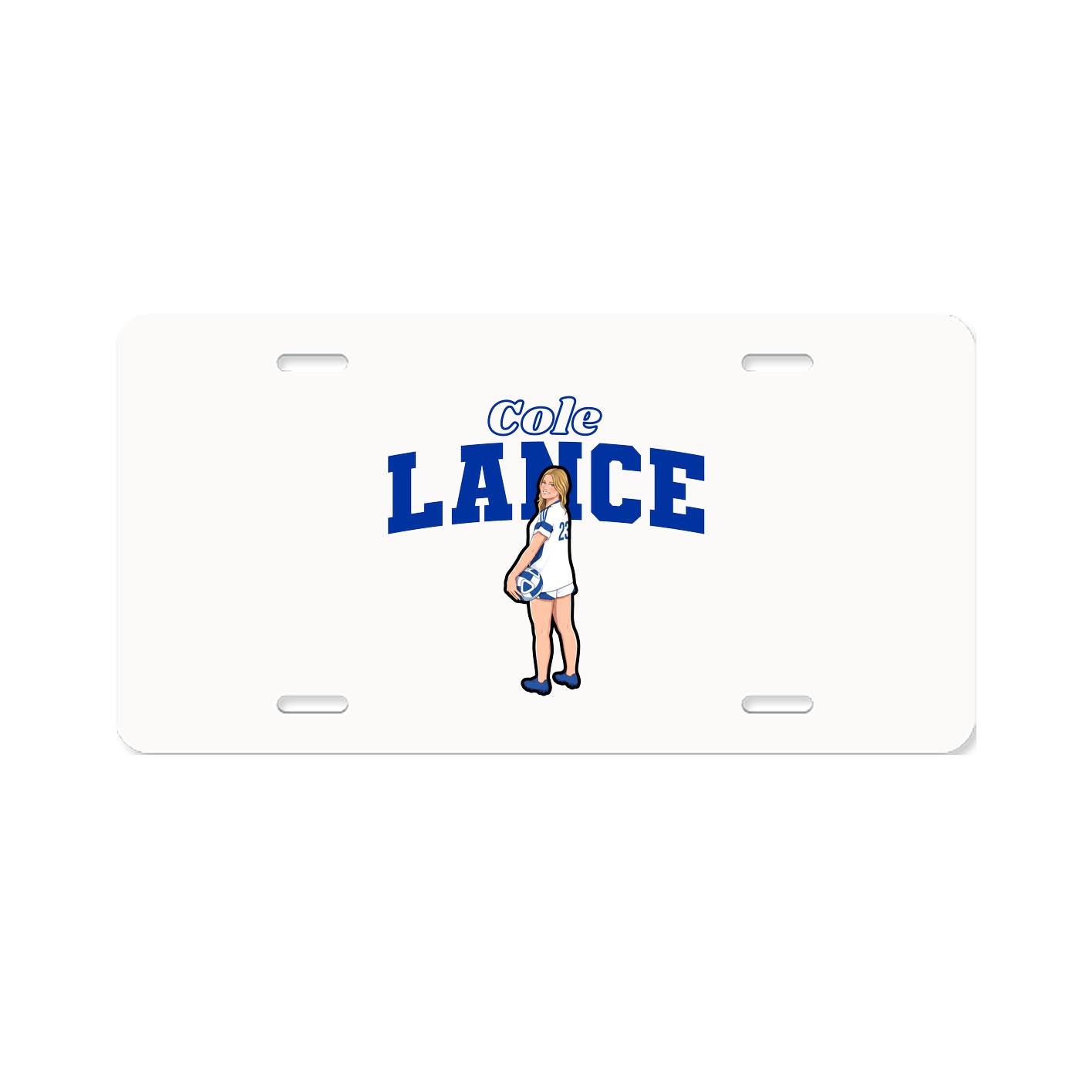License Plate — Name Arch in Classic