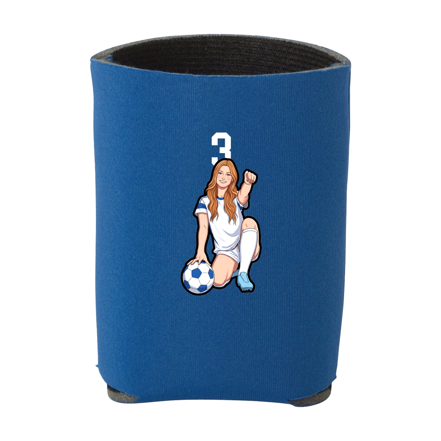 Can Holder — Number Top in Royal