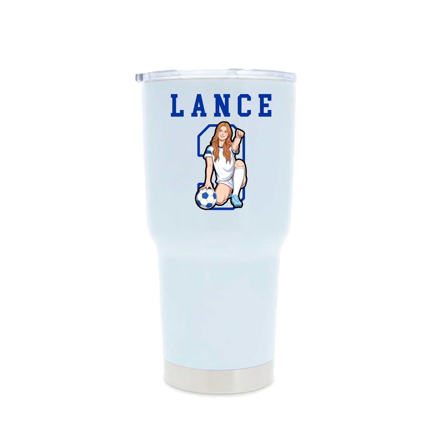 30oz Stainless Steel Tumbler — Shirsey in White