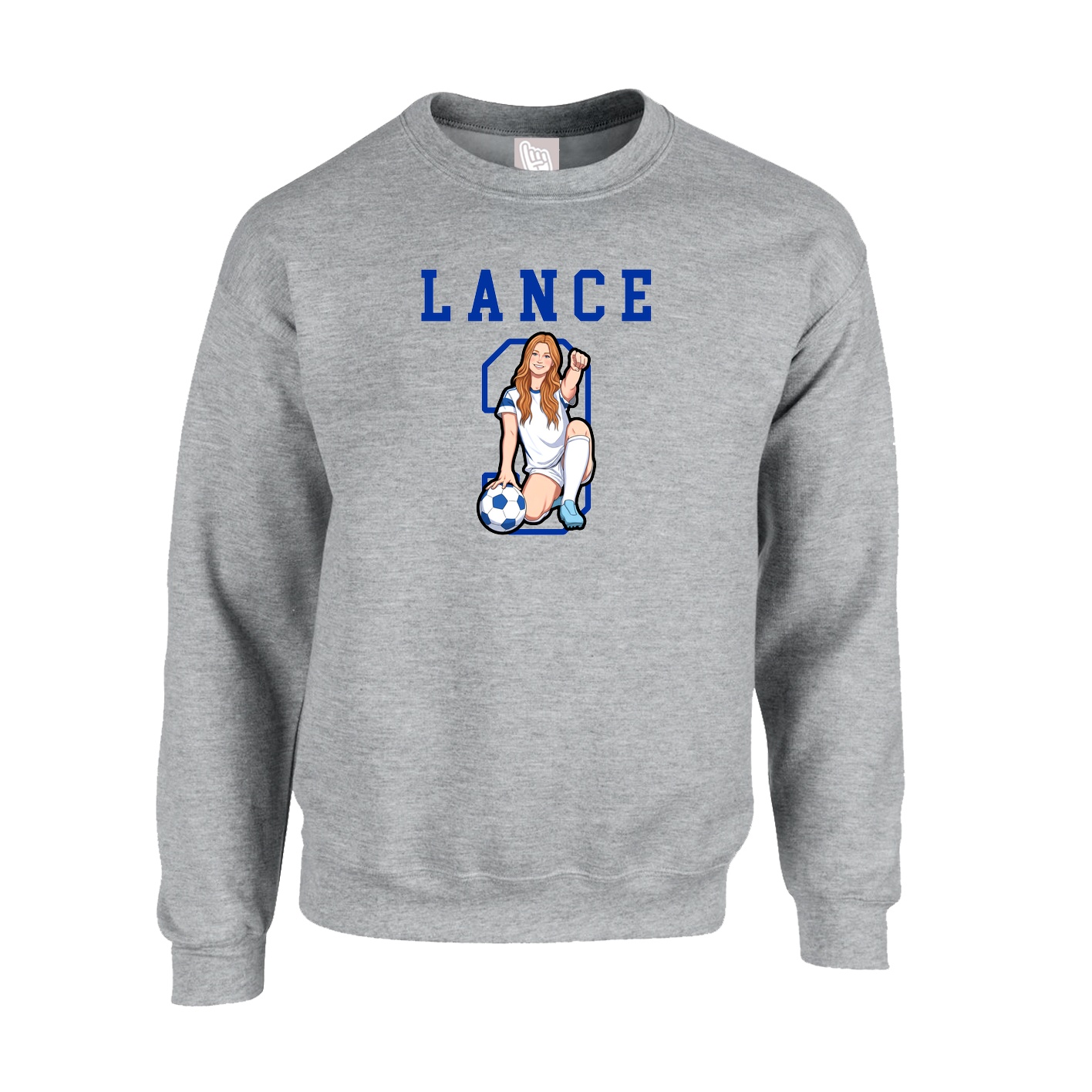Fleece Crew — Shirsey in Grey