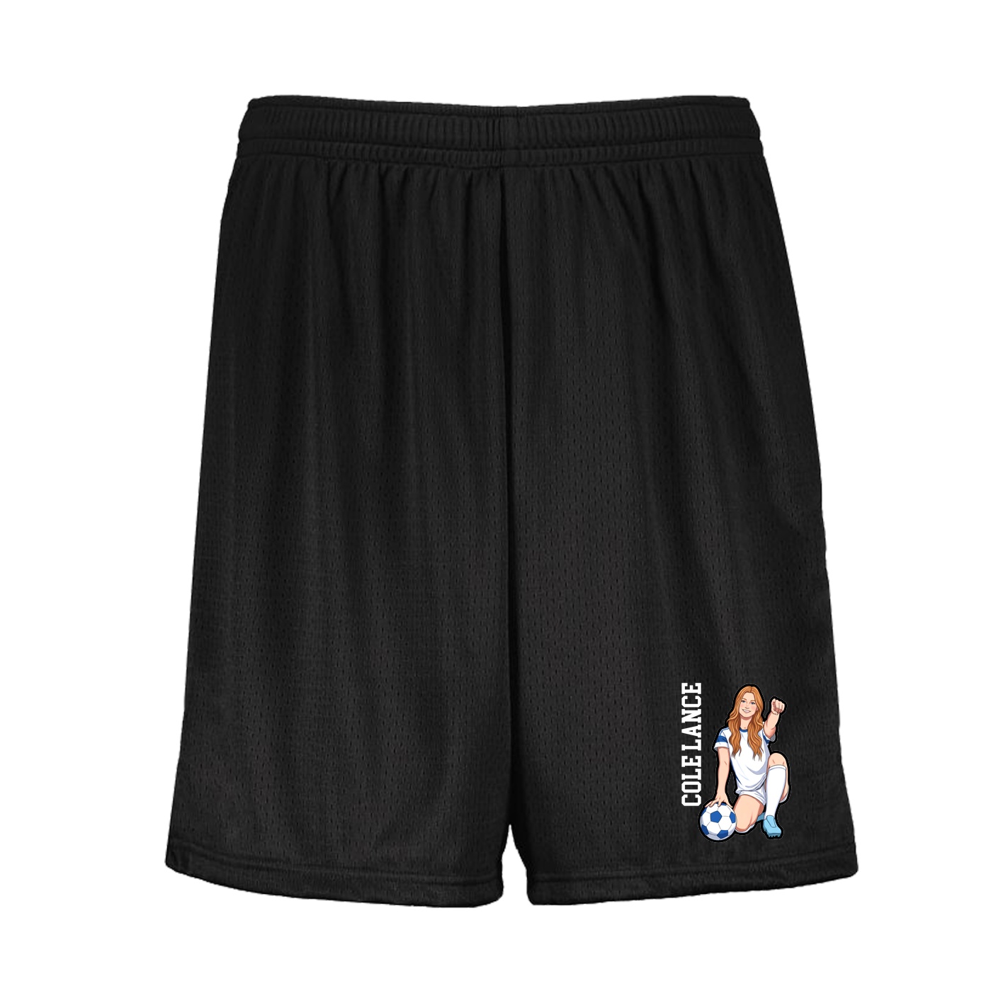 Shorts — Name Vertical in Black