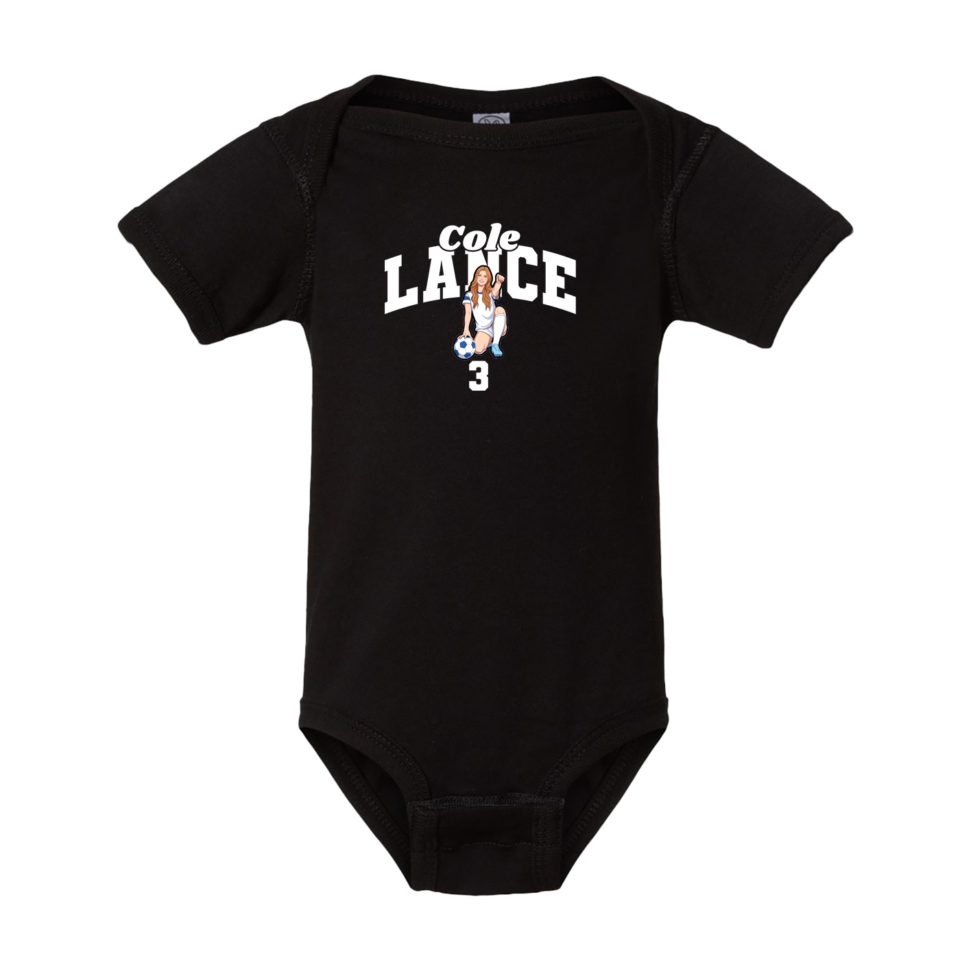 Baby Onesie — Signature Arch in Black