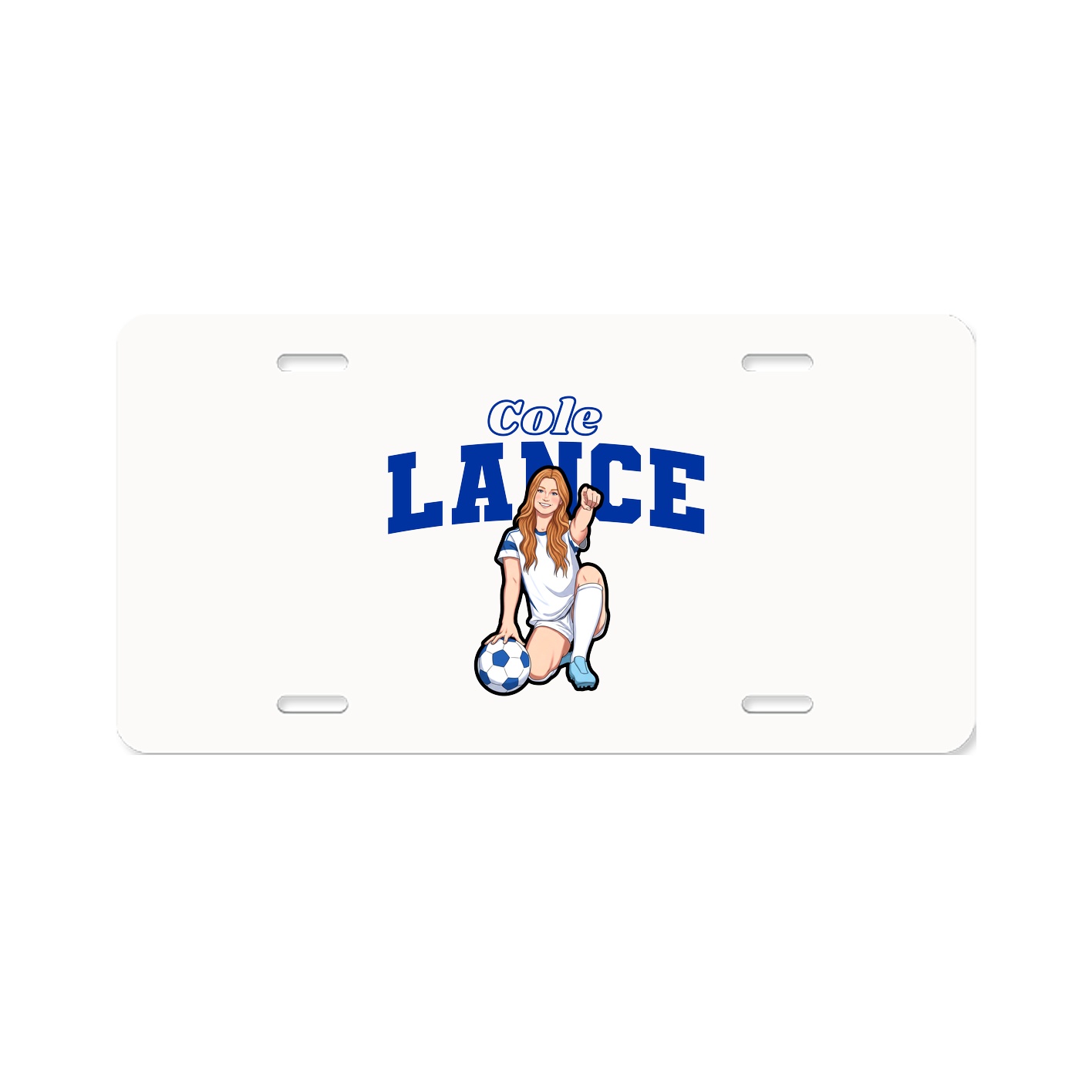 License Plate — Name Arch in Classic