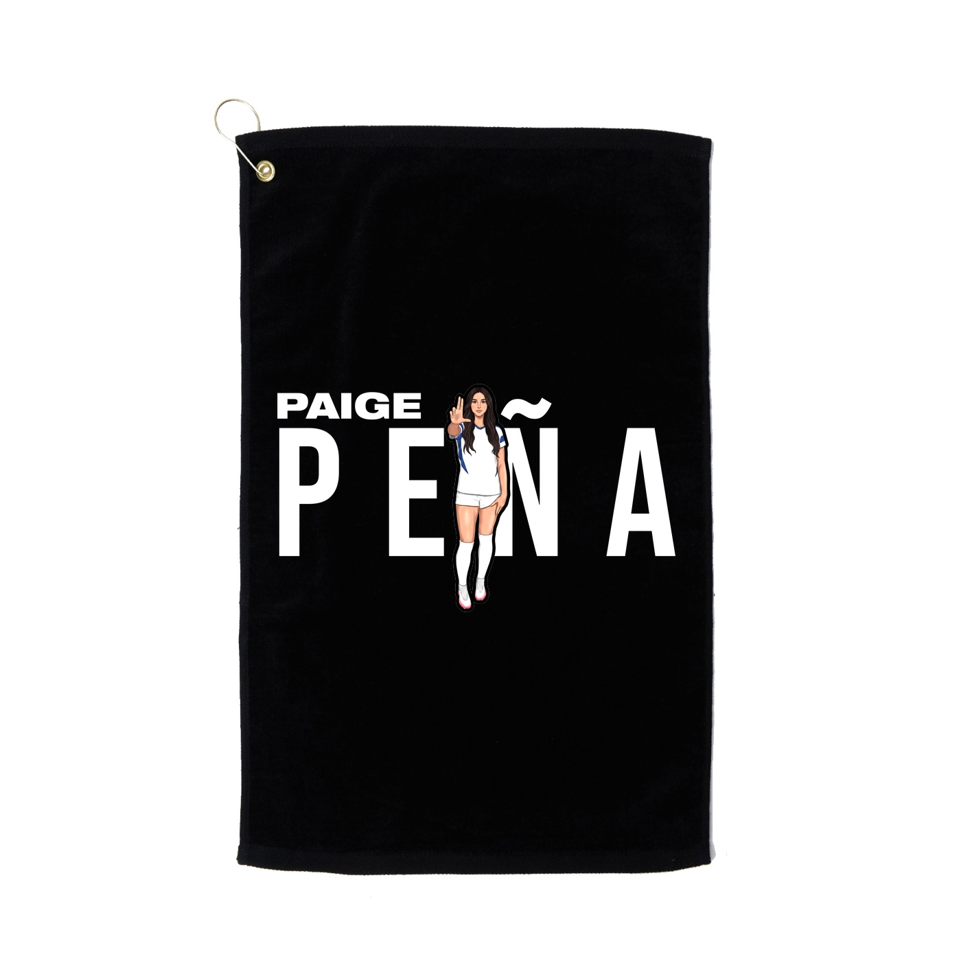 Golf Towel — Player Name in Black