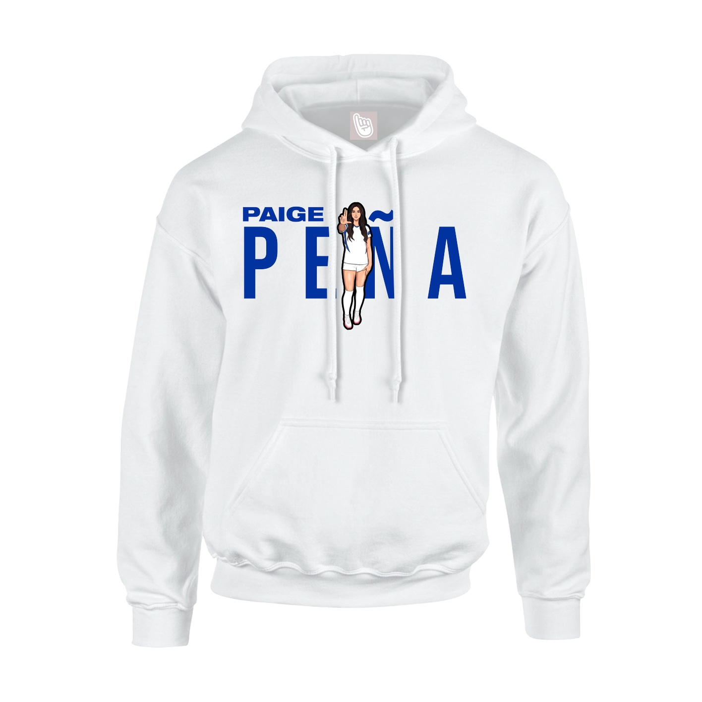 Youth Hoodie — Player Name in White