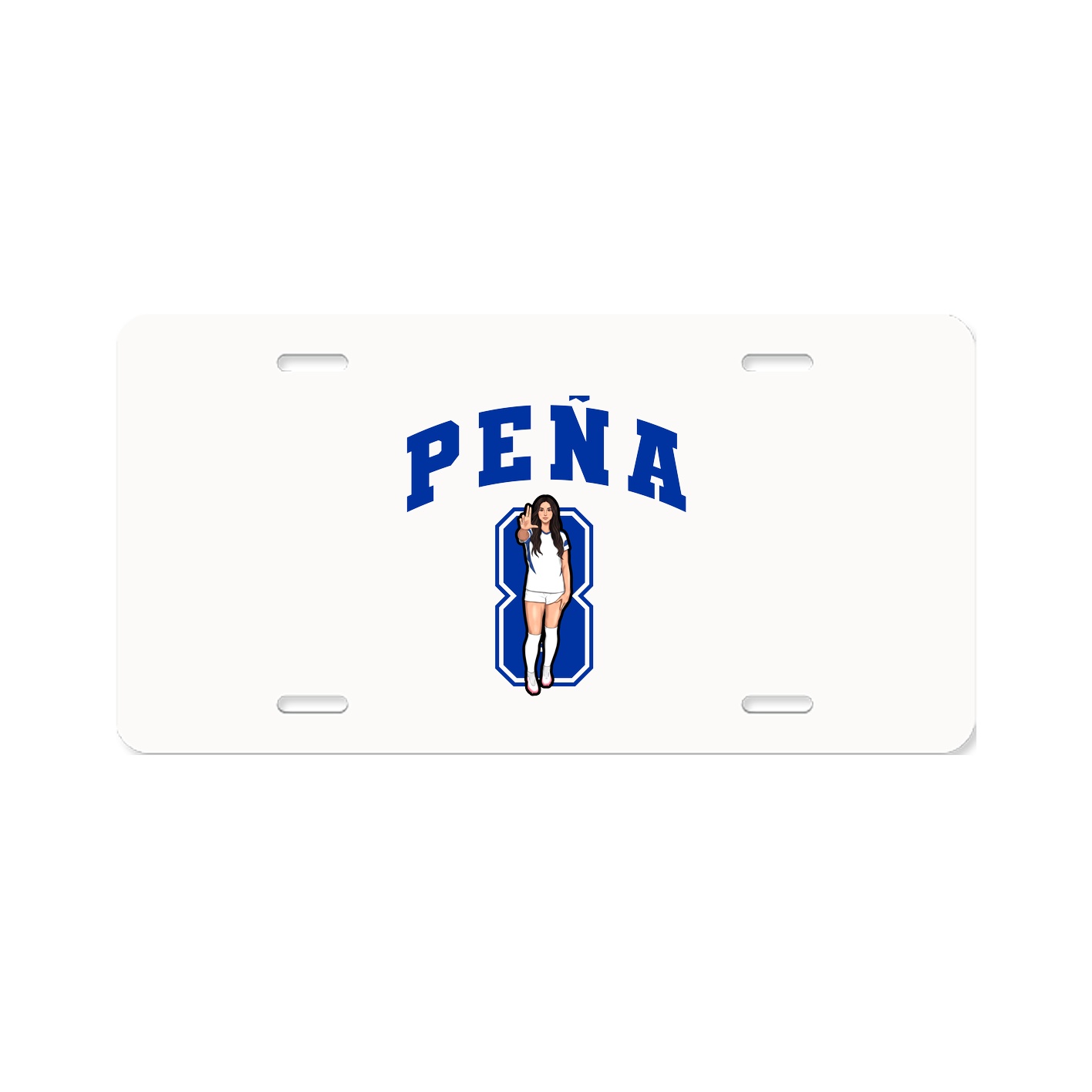 License Plate — Number in Classic