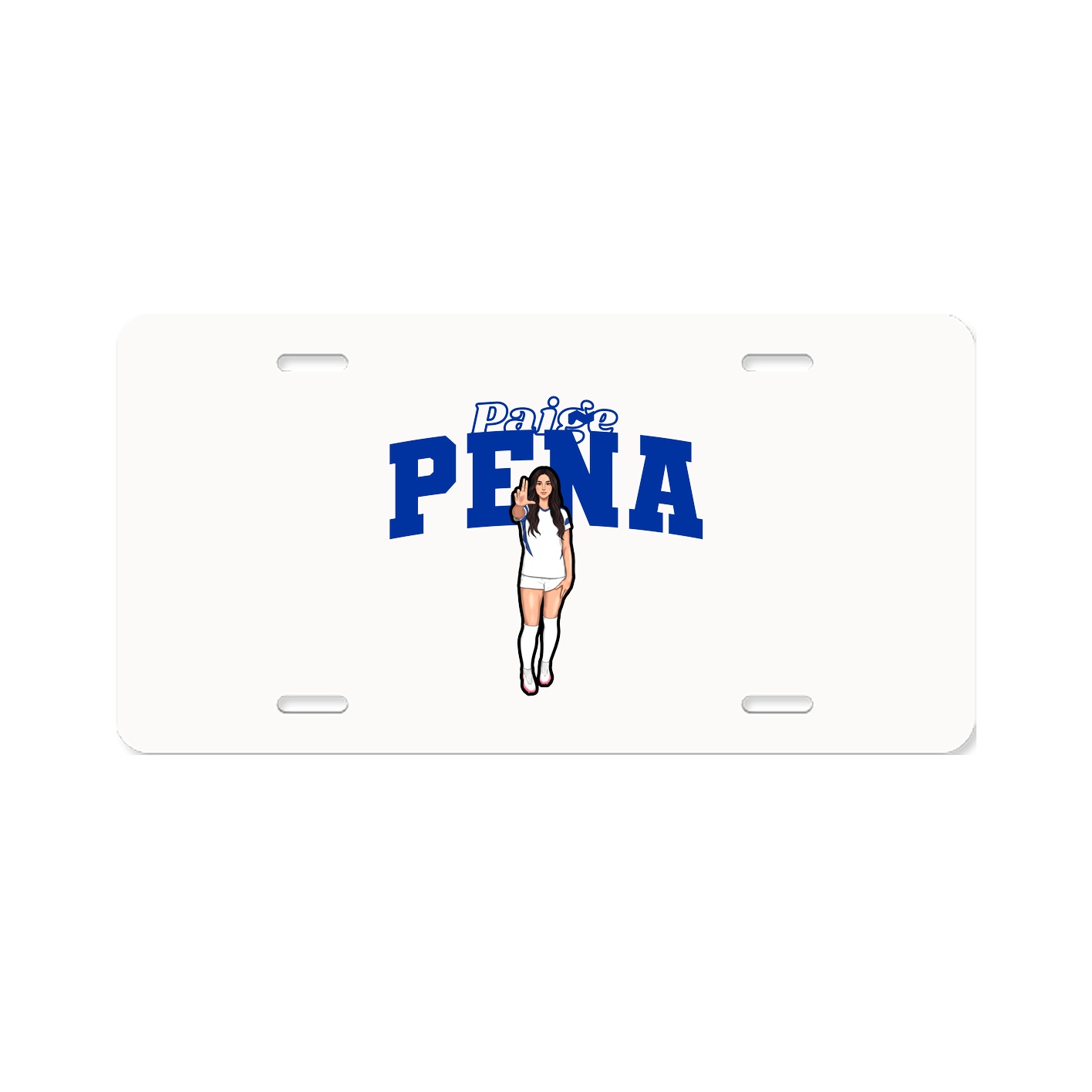 License Plate — Name Arch in Classic