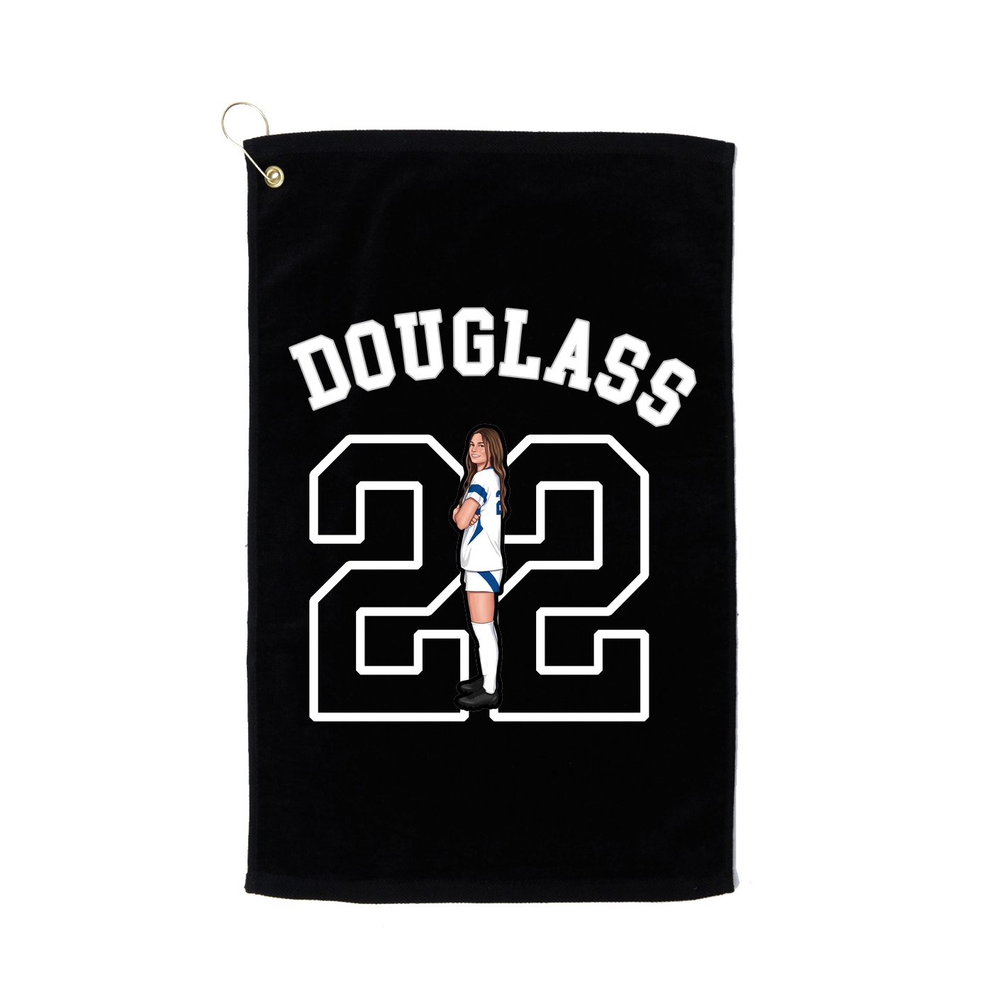 Golf Towel — Shirsey Arch in Black