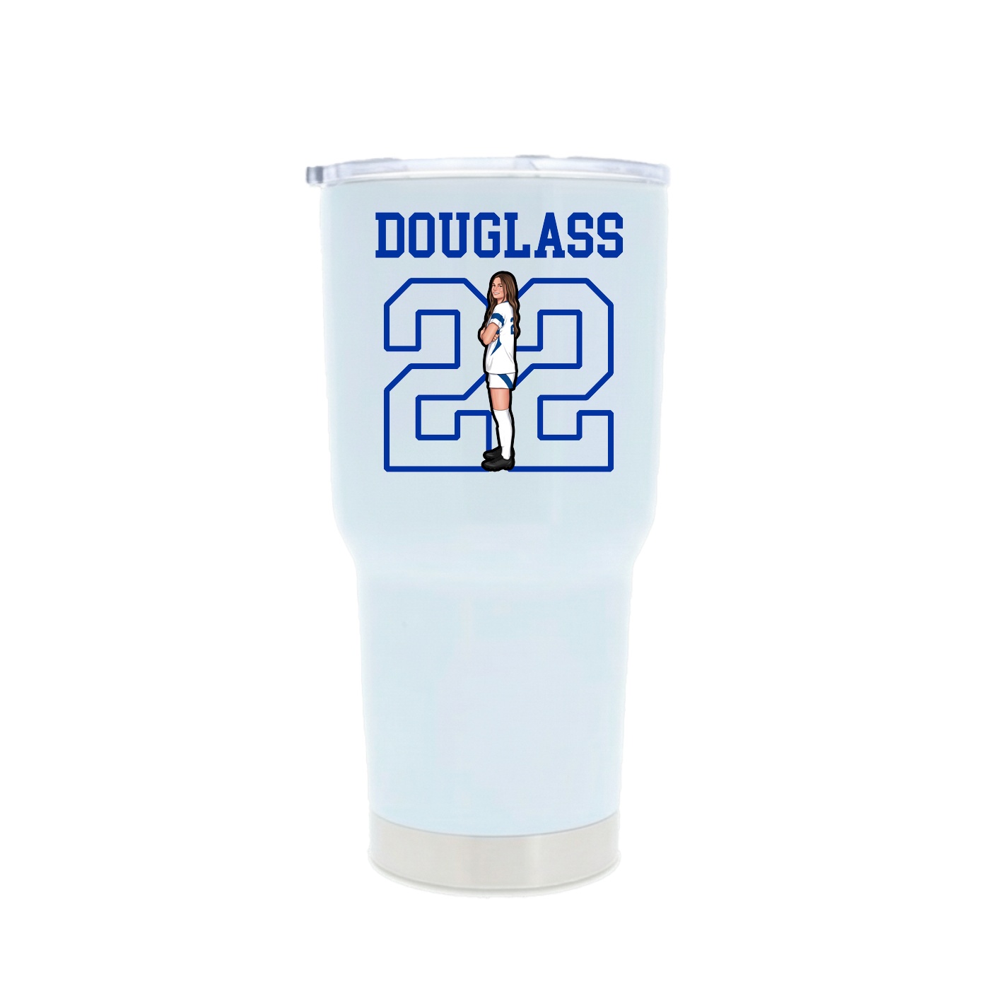 30oz Stainless Steel Tumbler — Shirsey in White