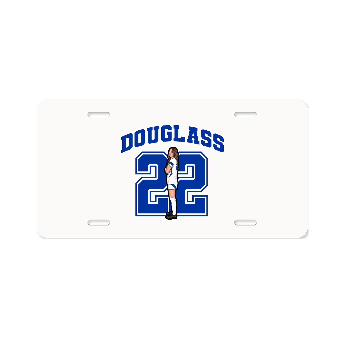 License Plate — Number in Classic