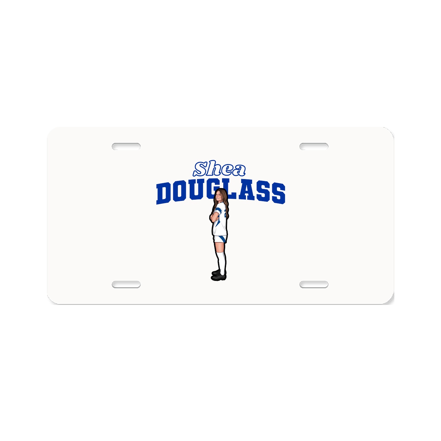 License Plate — Name Arch in Classic