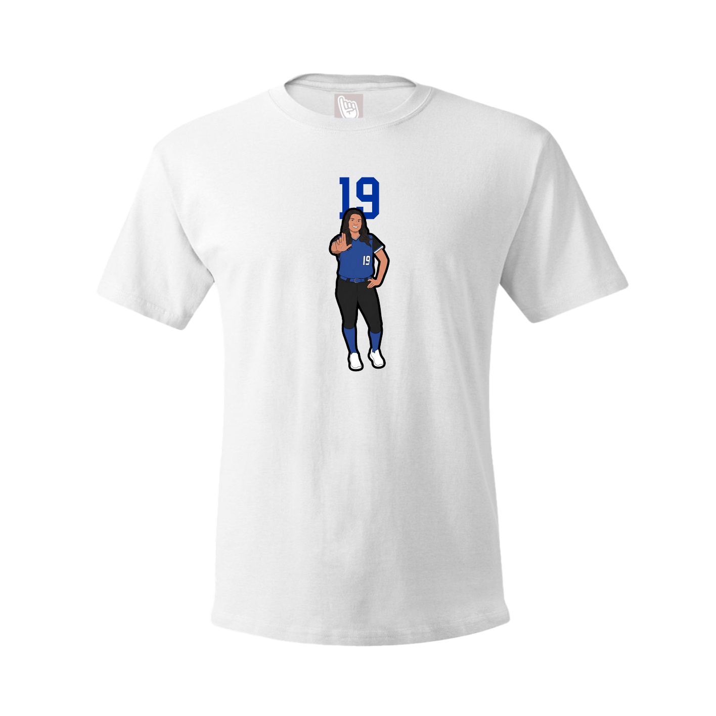 Tee — Number Top in White