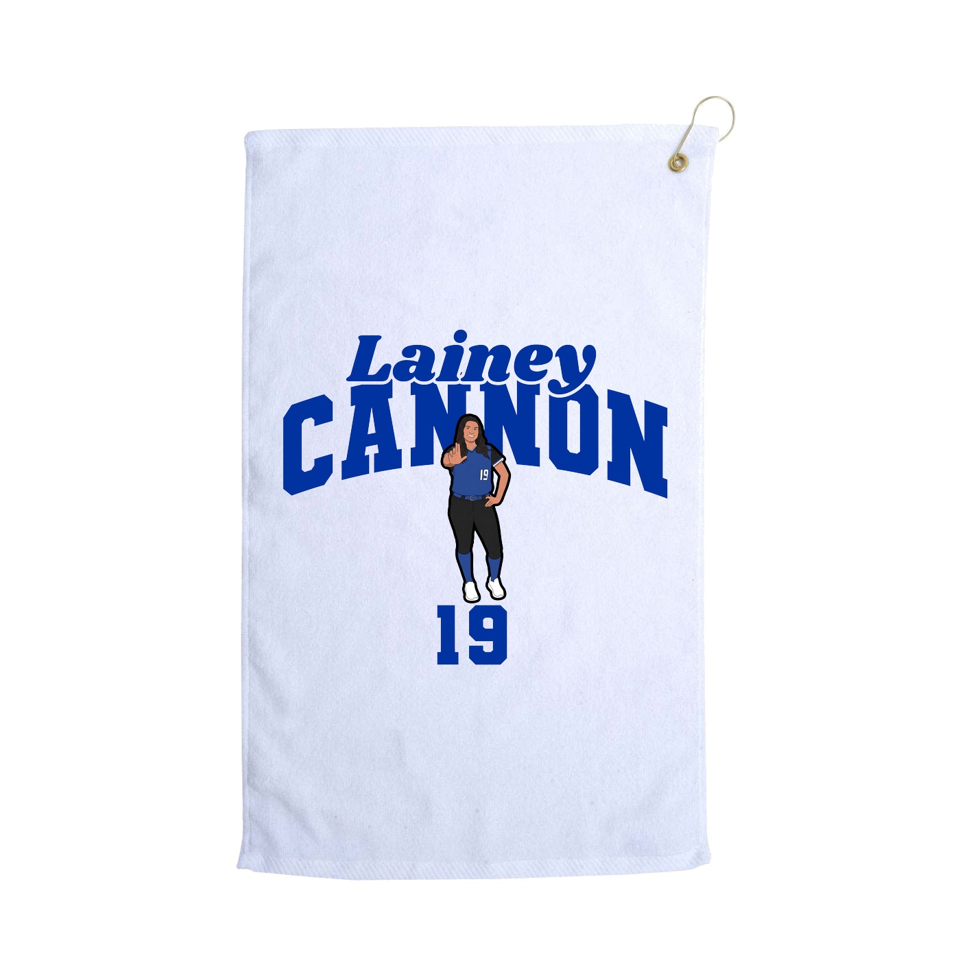 Golf Towel — Signature Arch in White