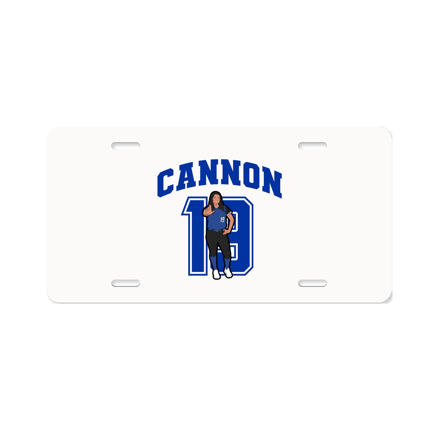 License Plate — Number in Classic