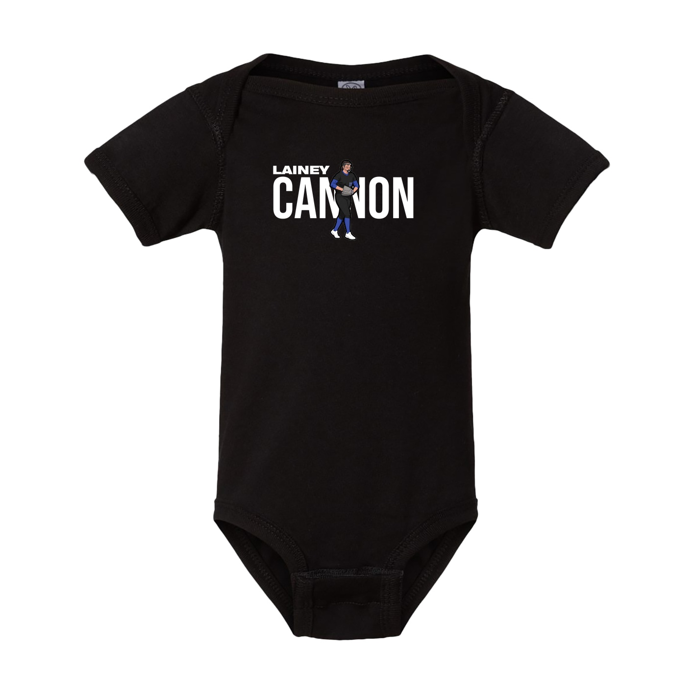 Baby Onesie — Player Name in Black
